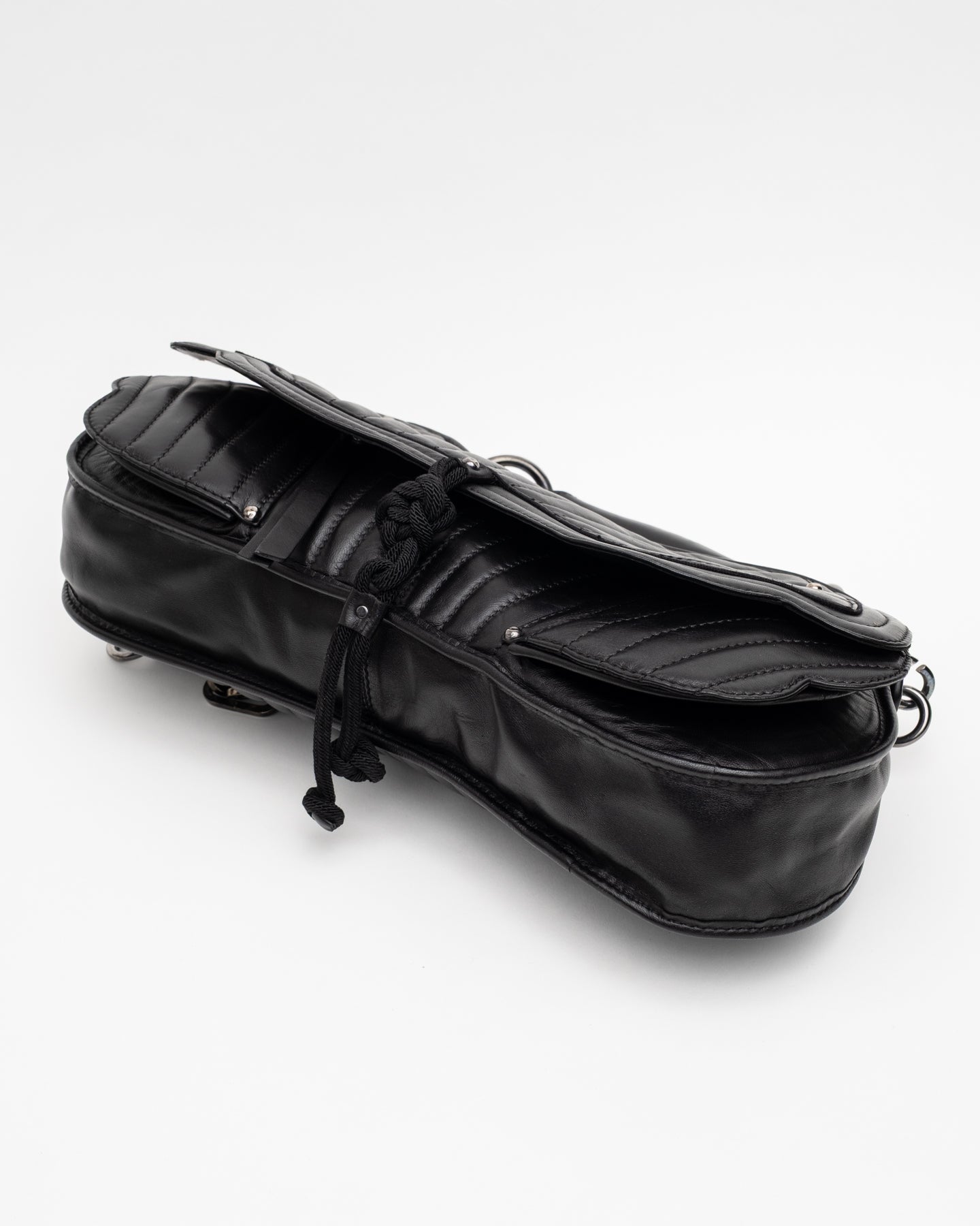 Costume National Quilted Leather Butterfly Bag - C. 2000's