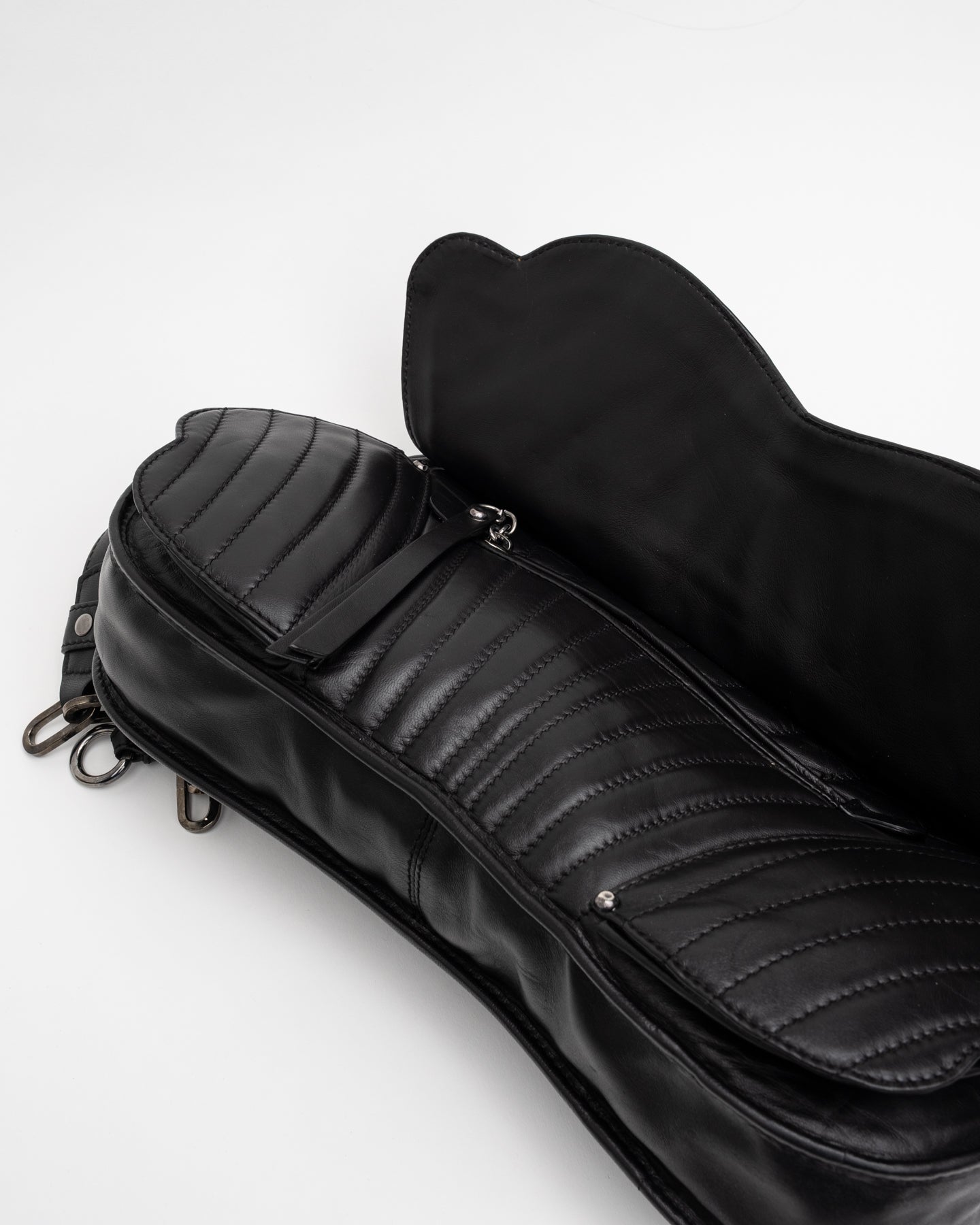 Costume National Quilted Leather Butterfly Bag - C. 2000's