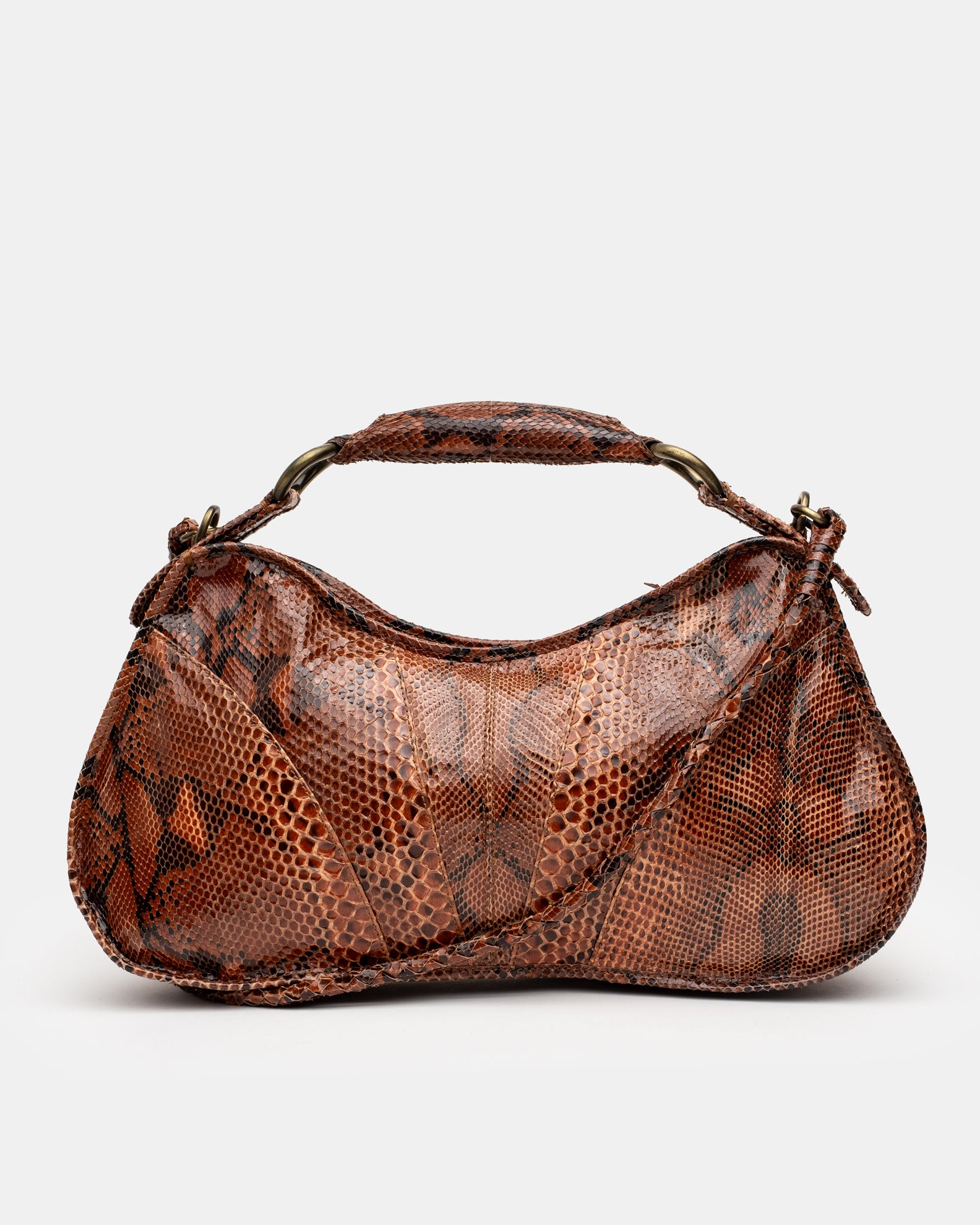 Costume National Patchwork Python Butterfly Bag - C. 2000's