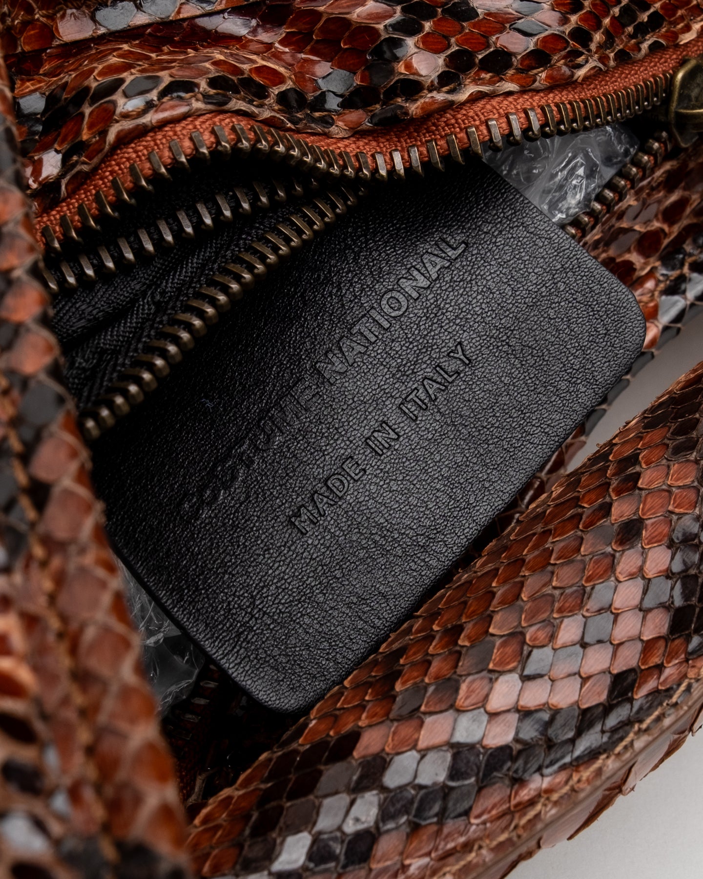 Costume National Patchwork Python Butterfly Bag - C. 2000's
