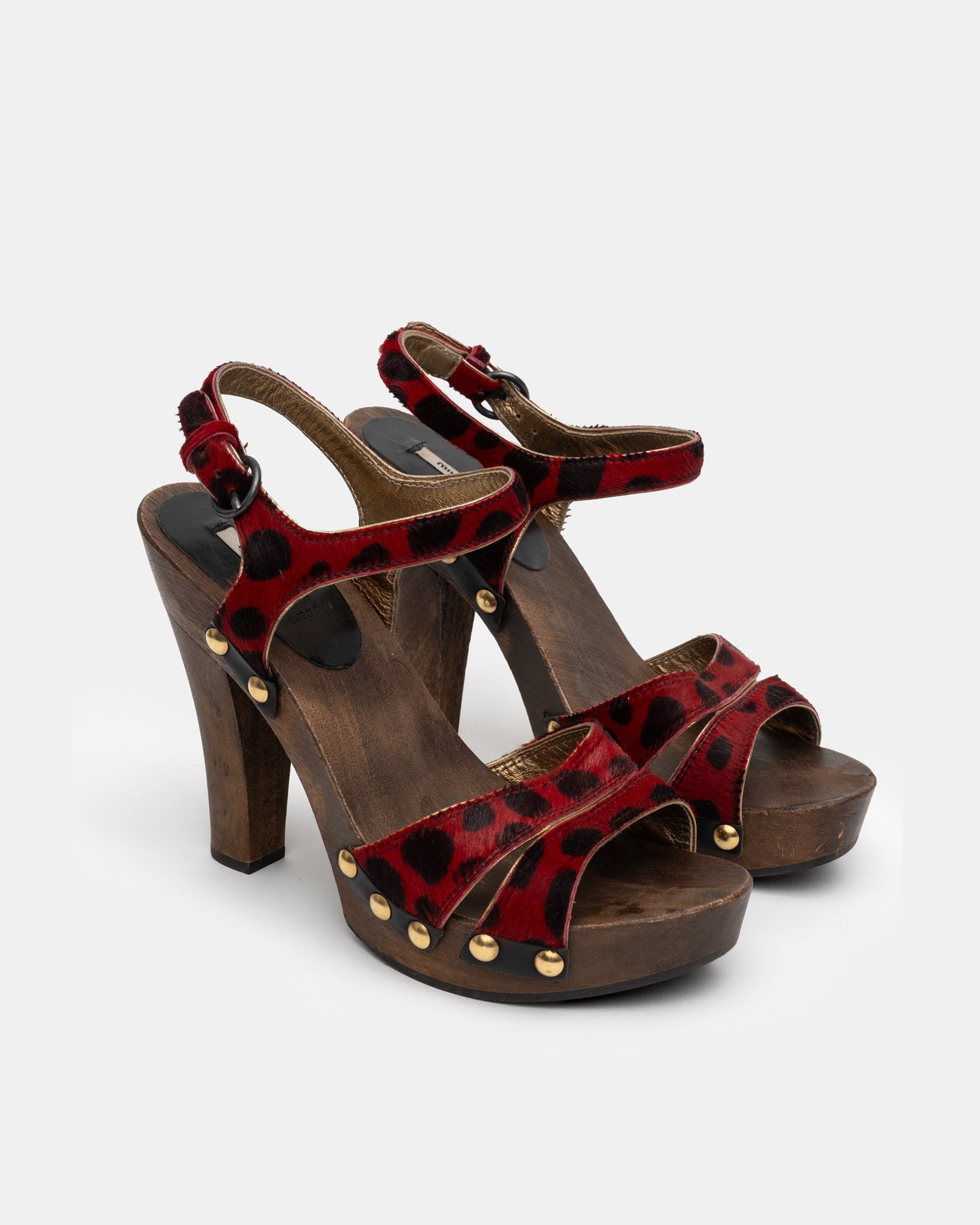 Miu Miu Pony-hair Clog Heels - 37.5 - C. 2000s