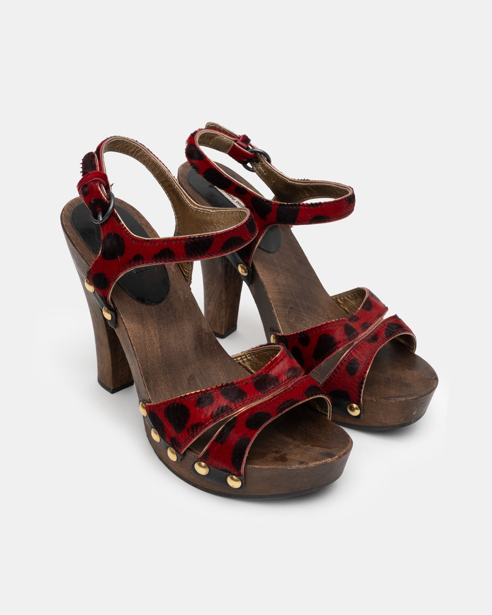 Miu Miu Pony-hair Clog Heels - 37.5 - C. 2000s