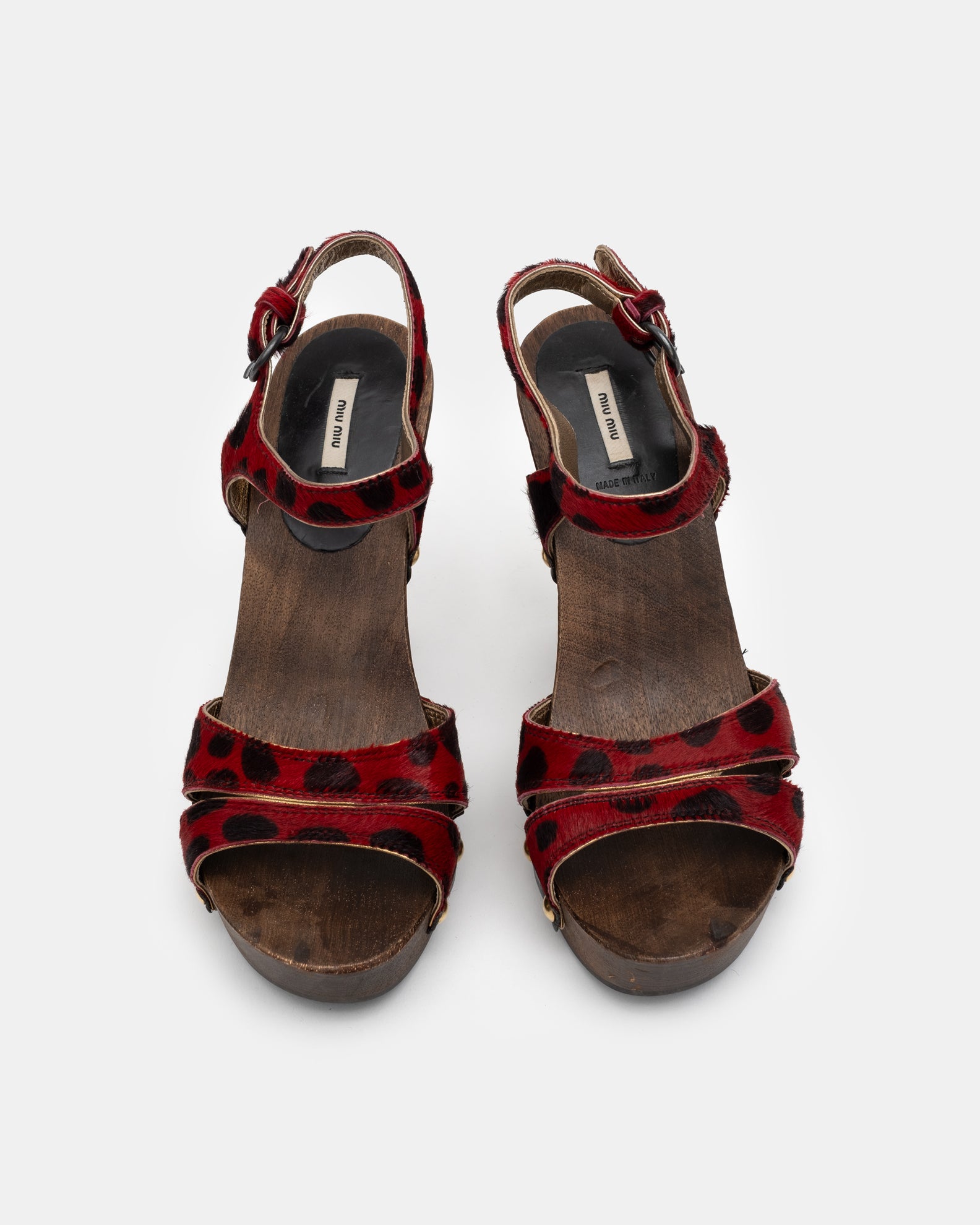 Miu Miu Pony-hair Clog Heels - 37.5 - C. 2000s