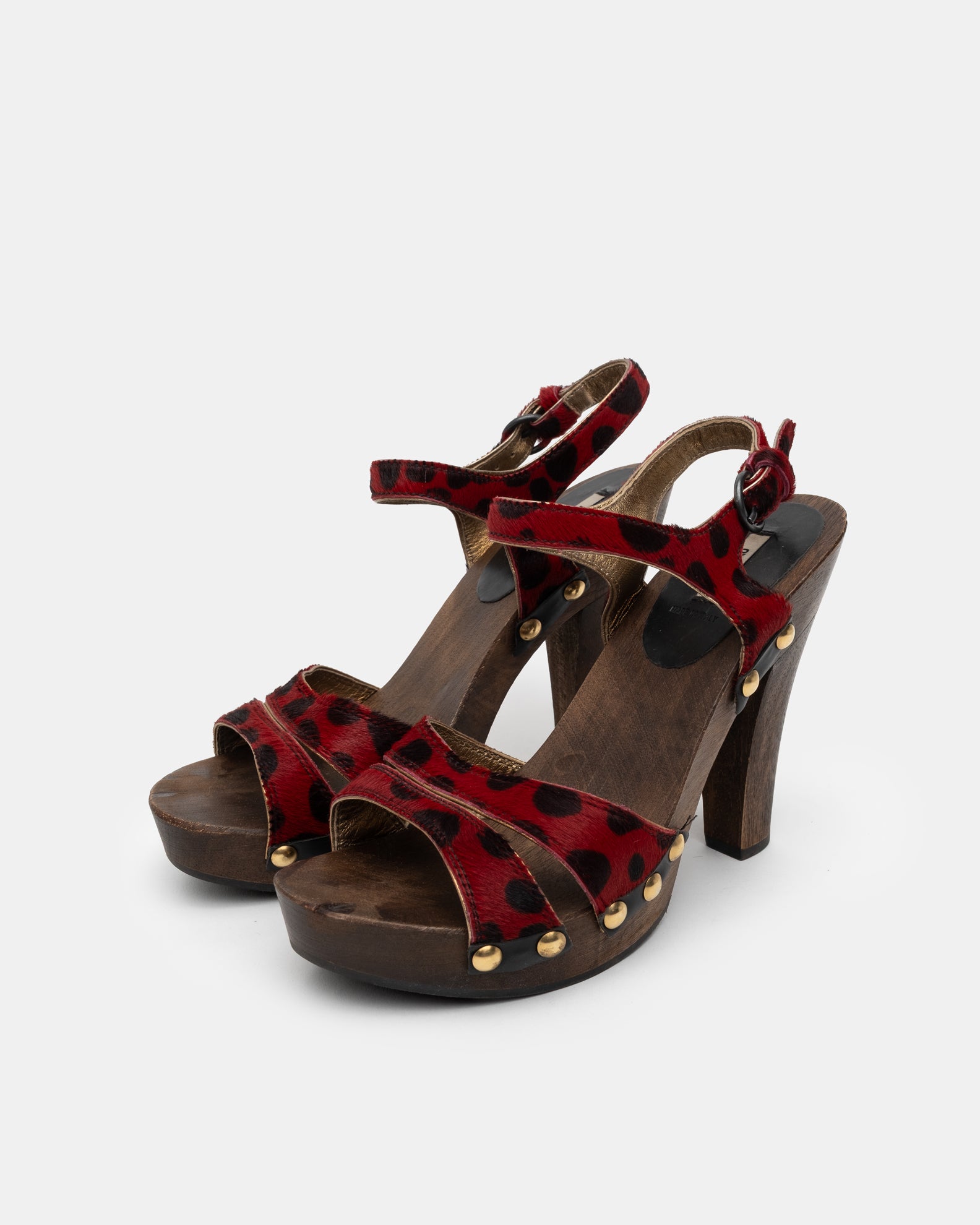 Miu Miu Pony-hair Clog Heels - 37.5 - C. 2000s