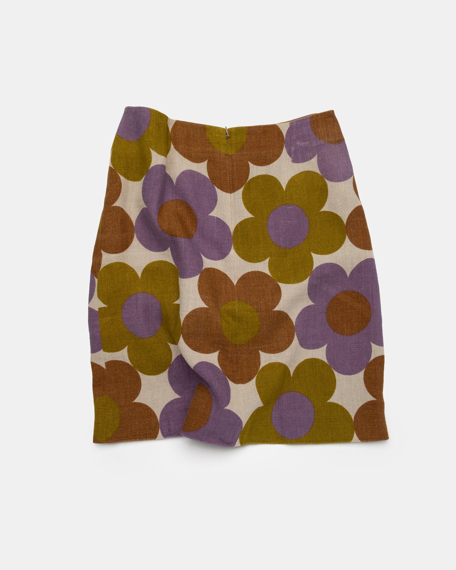 Celine Floral Linen Skirt - S/S 2002 - FR 40