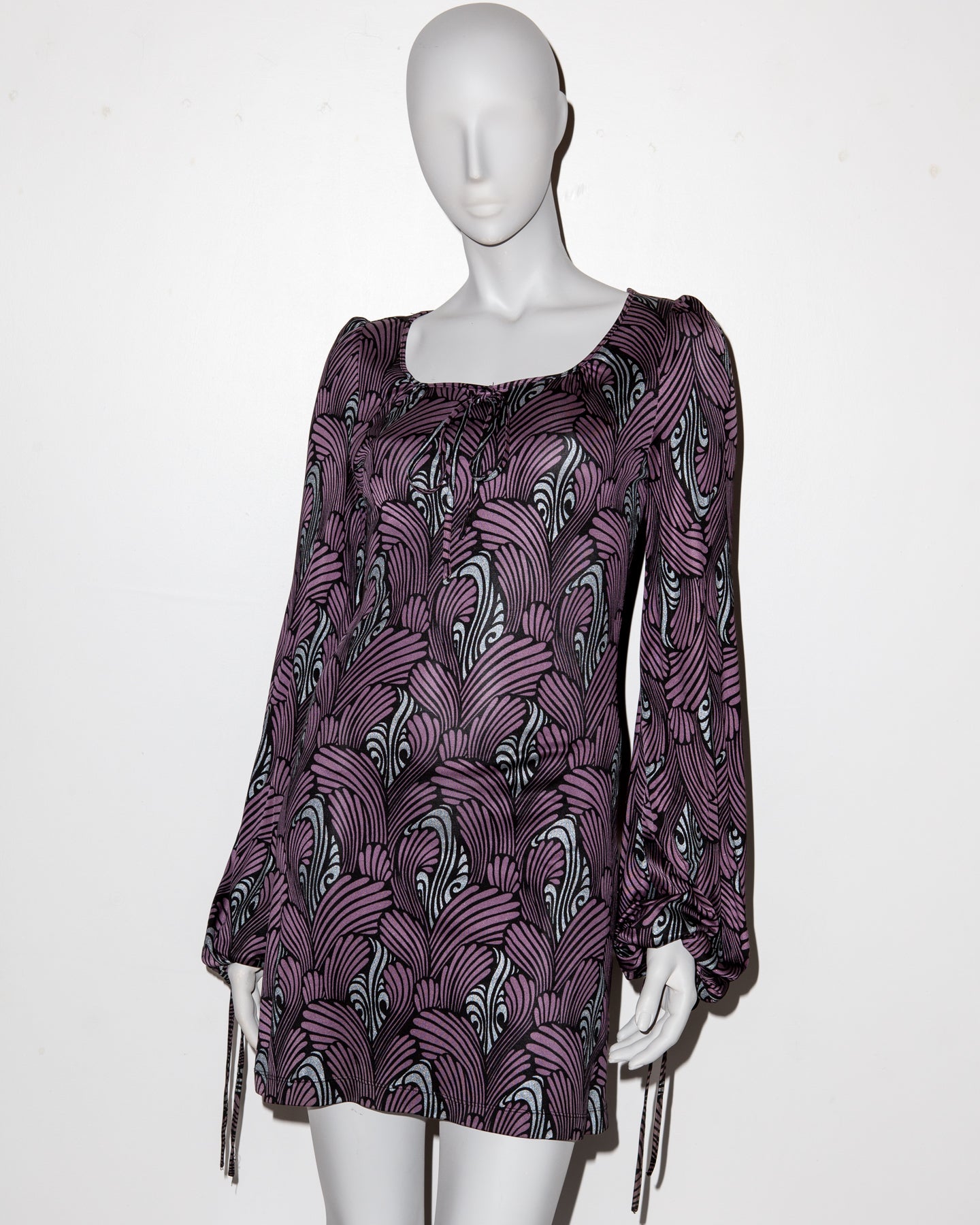 Biba by Bella Freud Church Street Silk Mini Dress - S/S 2007 - IT 36 - UK 6