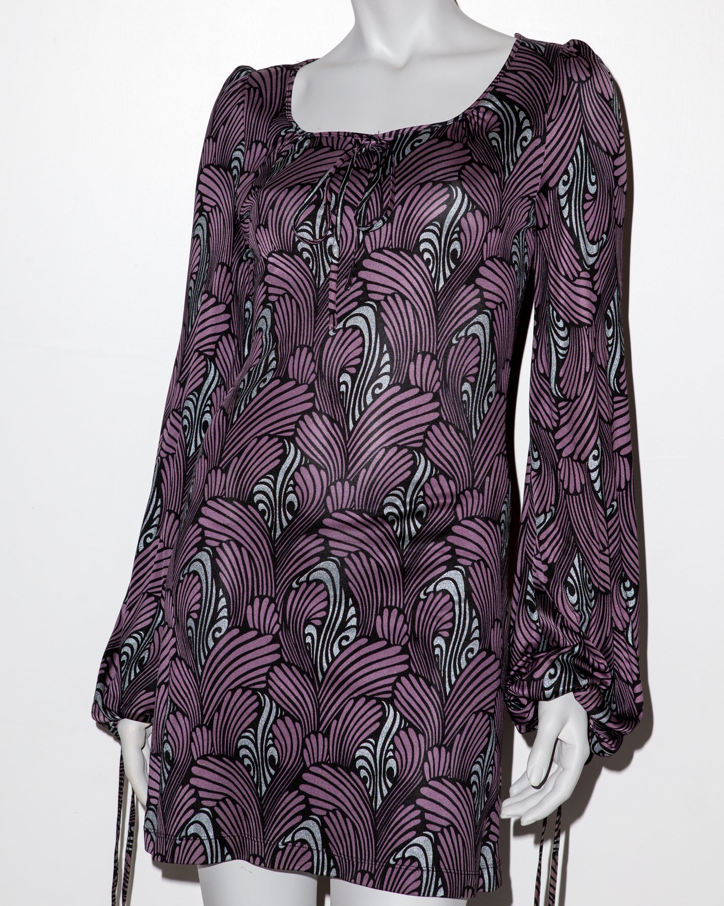 Biba by Bella Freud Church Street Silk Mini Dress - S/S 2007 - IT 36 - UK 6