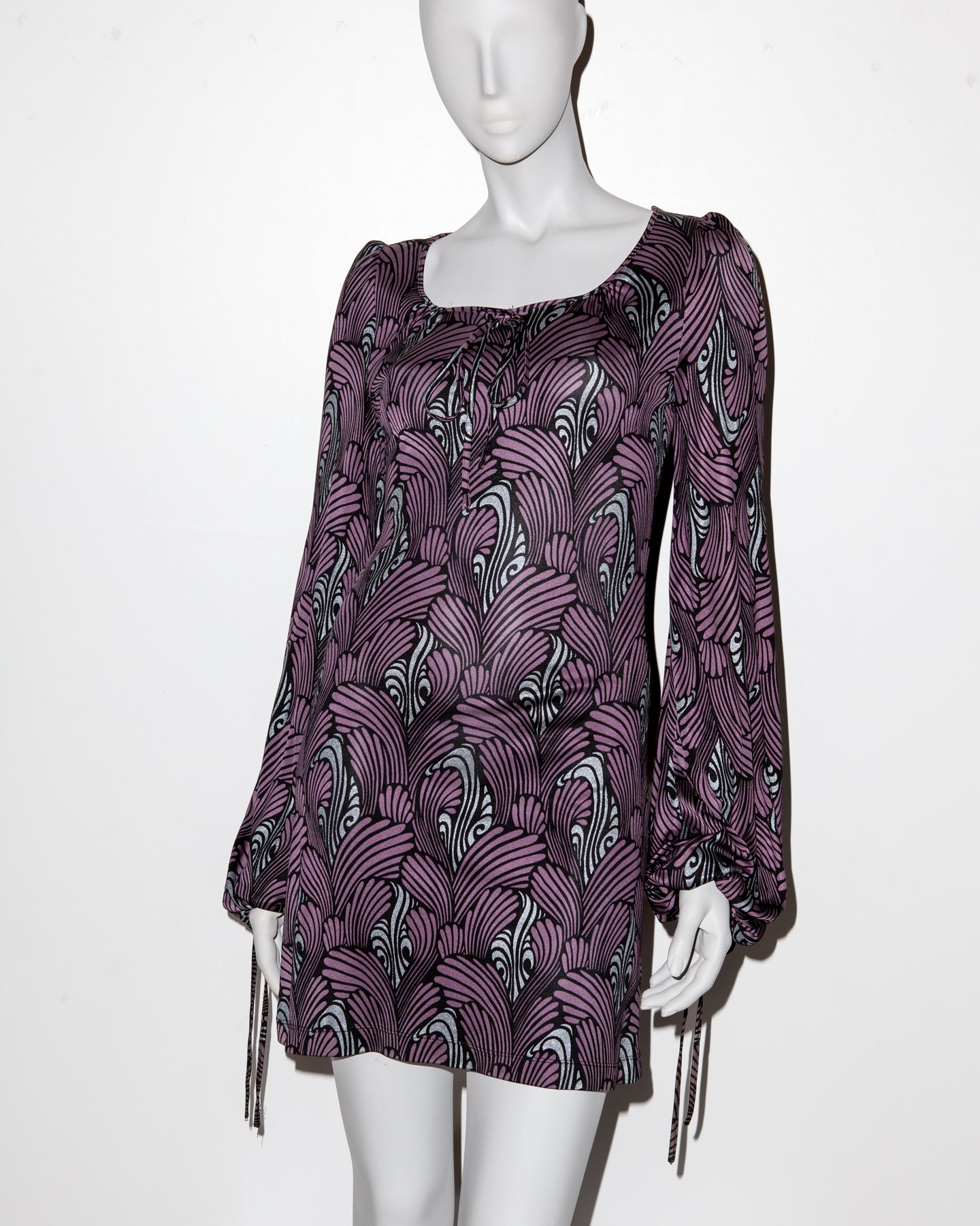 Biba by Bella Freud Church Street Silk Mini Dress - S/S 2007 - IT 36 - UK 6