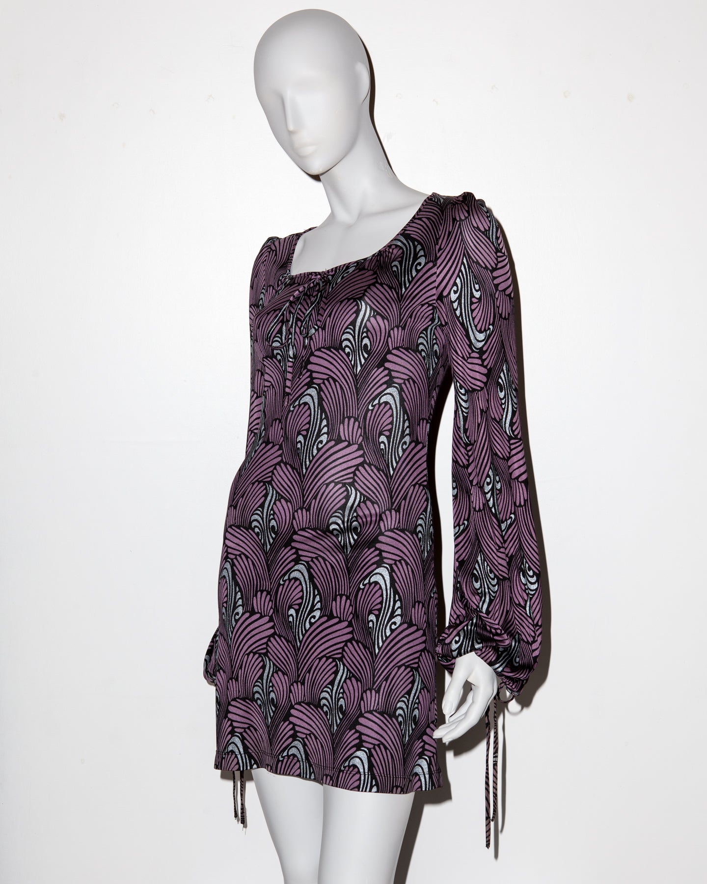 Biba by Bella Freud Church Street Silk Mini Dress - S/S 2007 - IT 36 - UK 6