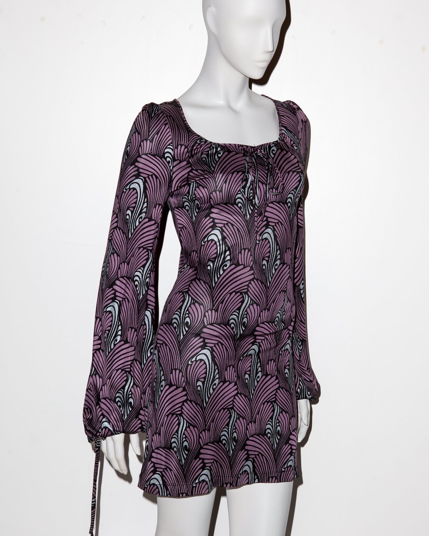 Biba by Bella Freud Church Street Silk Mini Dress - S/S 2007 - IT 36 - UK 6