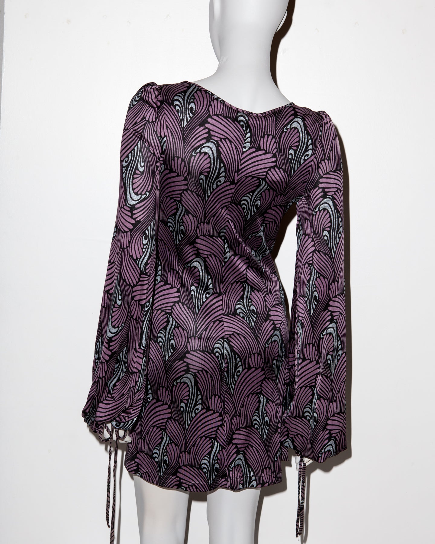 Biba by Bella Freud Church Street Silk Mini Dress - S/S 2007 - IT 36 - UK 6