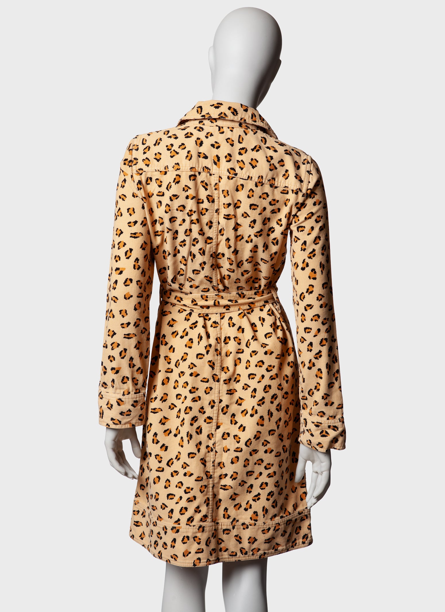 Marc Jacobs Leopard Print Cord Coat-Dress - A/W 2003