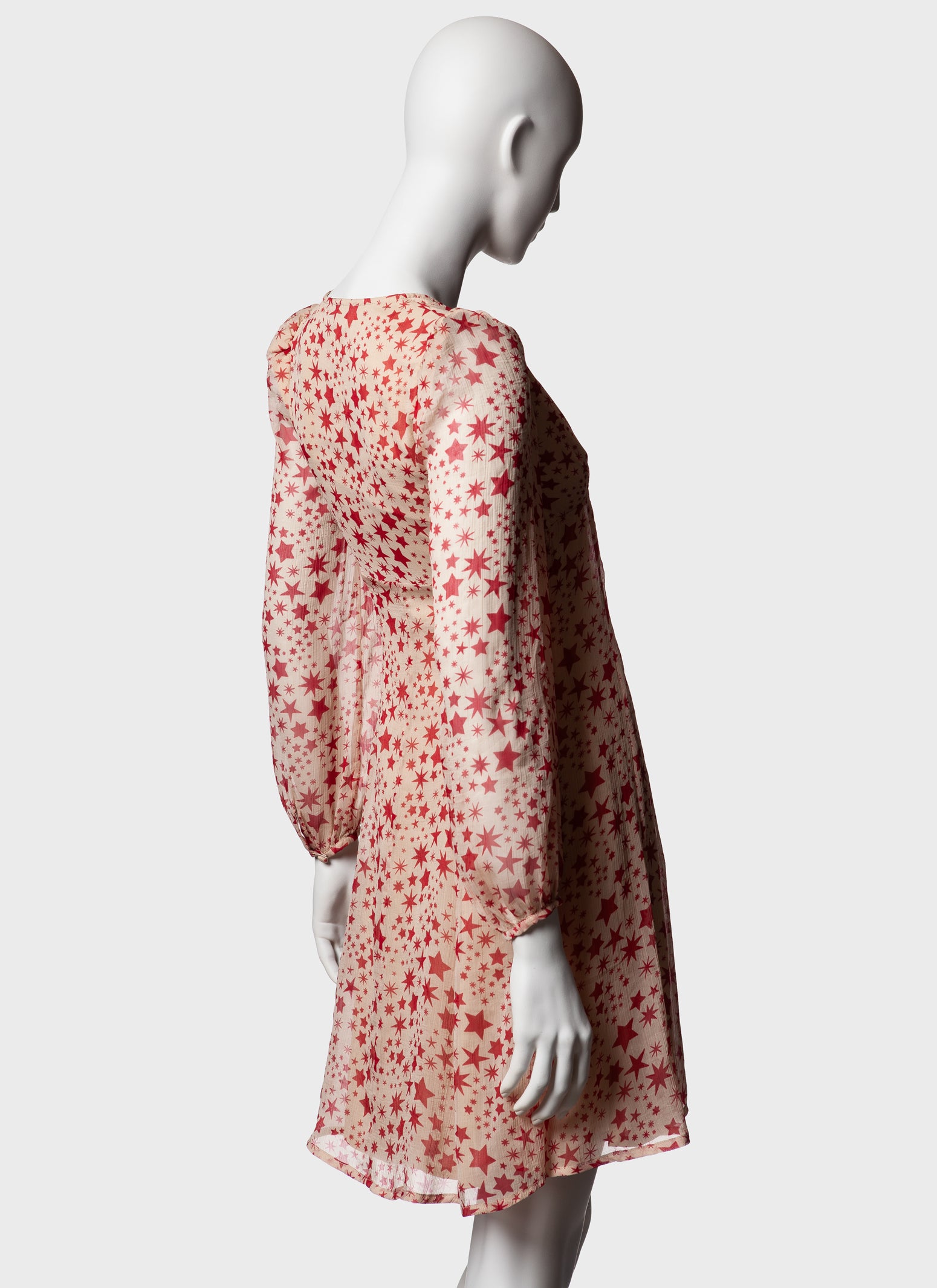 Biba Chiffon Star Print Mini Dress