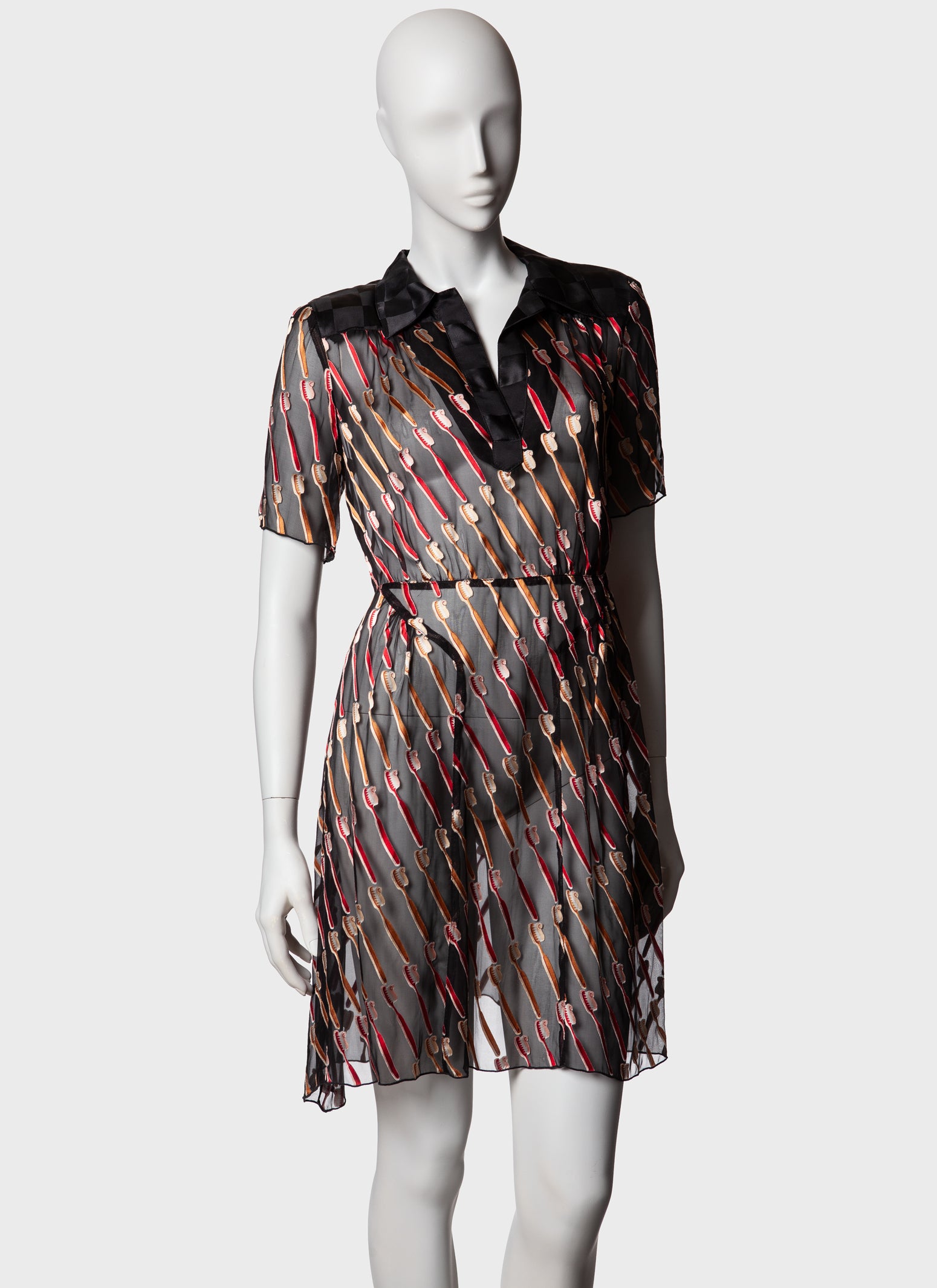 Anna Sui Tooth Brush Dress - S/S 2012 - US 4