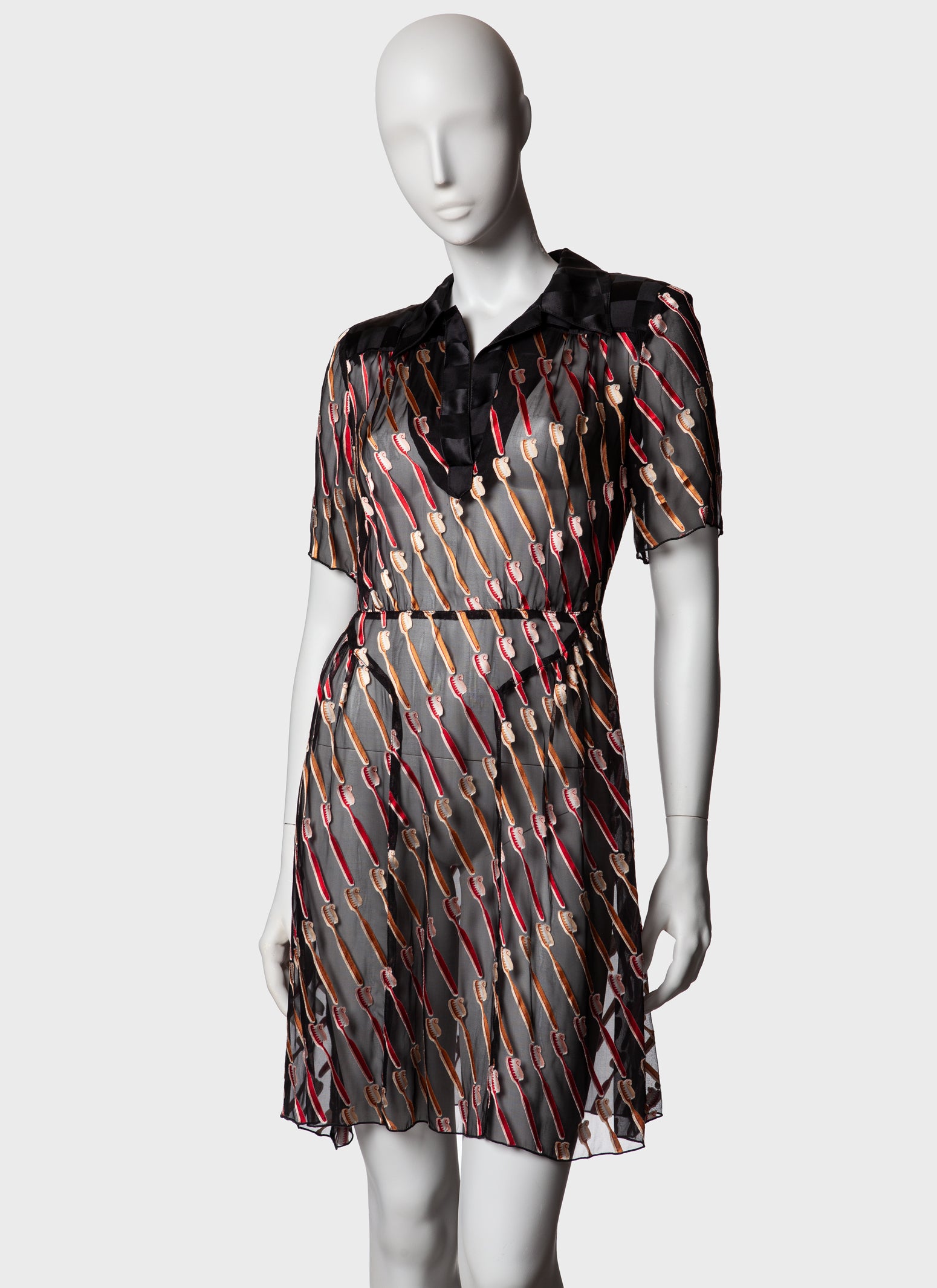 Anna Sui Tooth Brush Dress - S/S 2012 - US 4