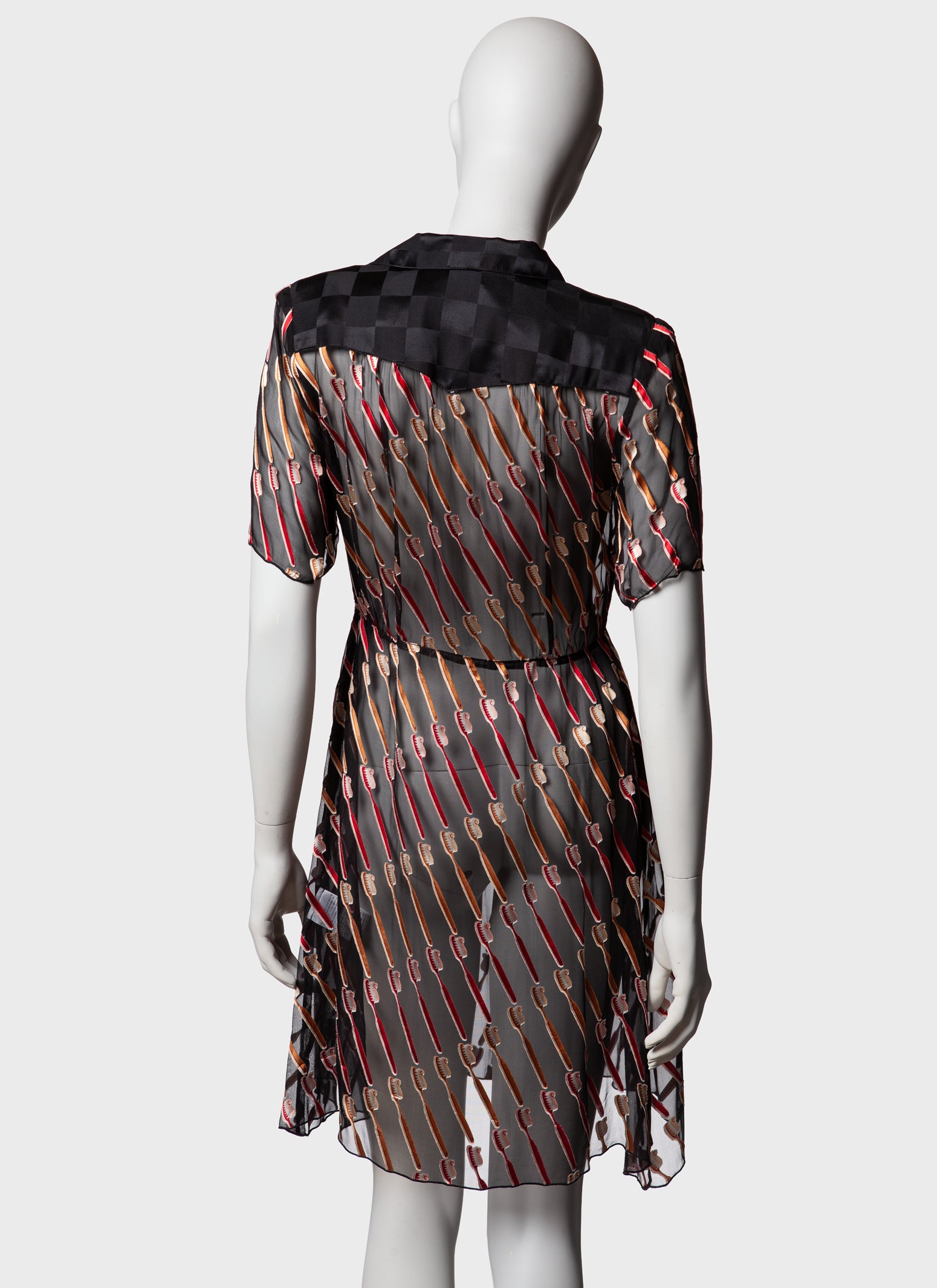 Anna Sui Tooth Brush Dress - S/S 2012 - US 4