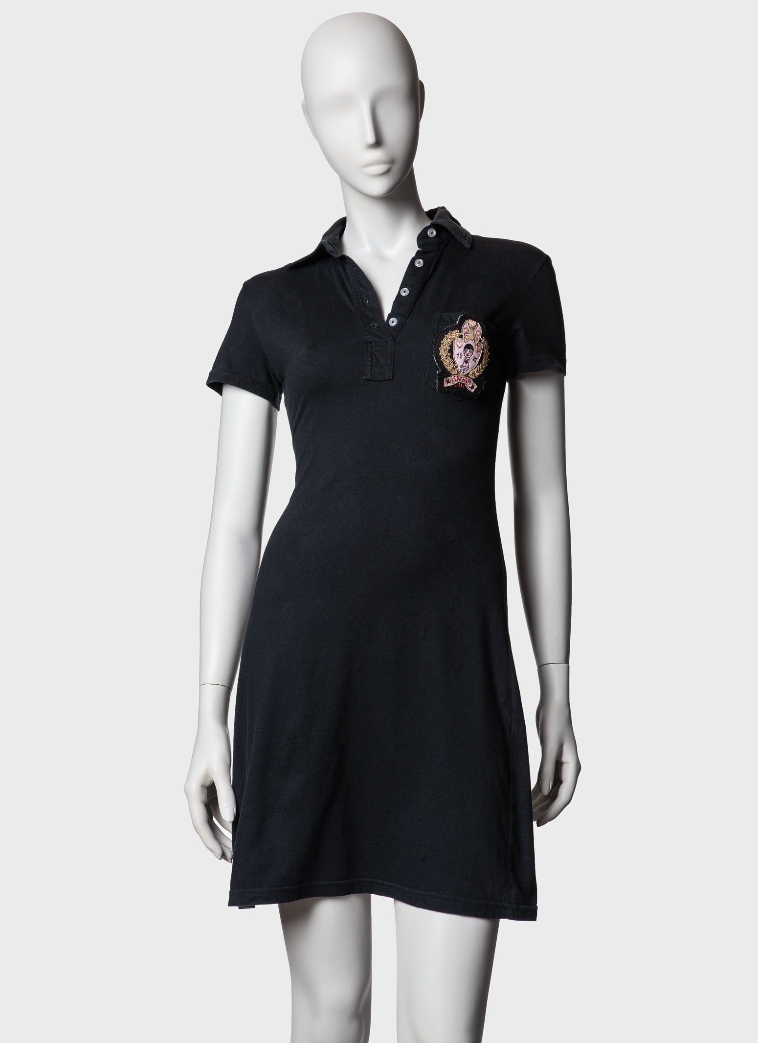 Anna Sui Applique Patch Polo Dress