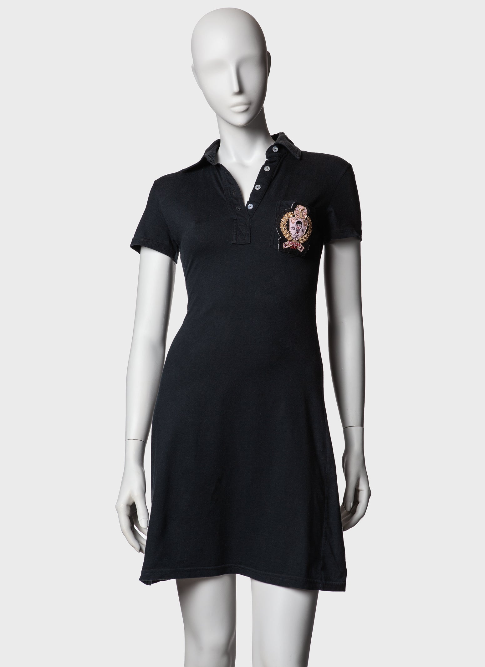 Anna Sui Applique Patch Polo Dress