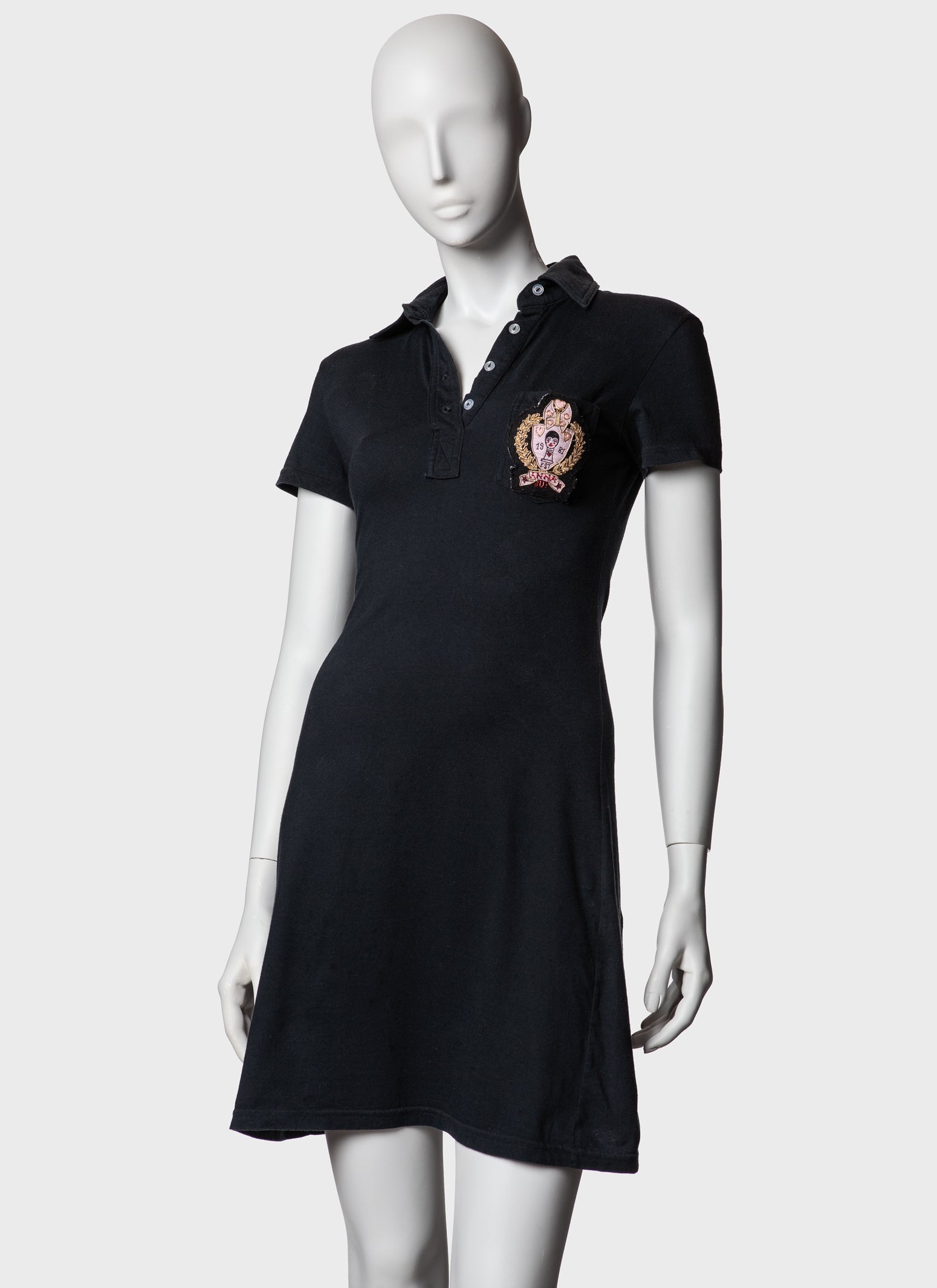 Anna Sui Applique Patch Polo Dress