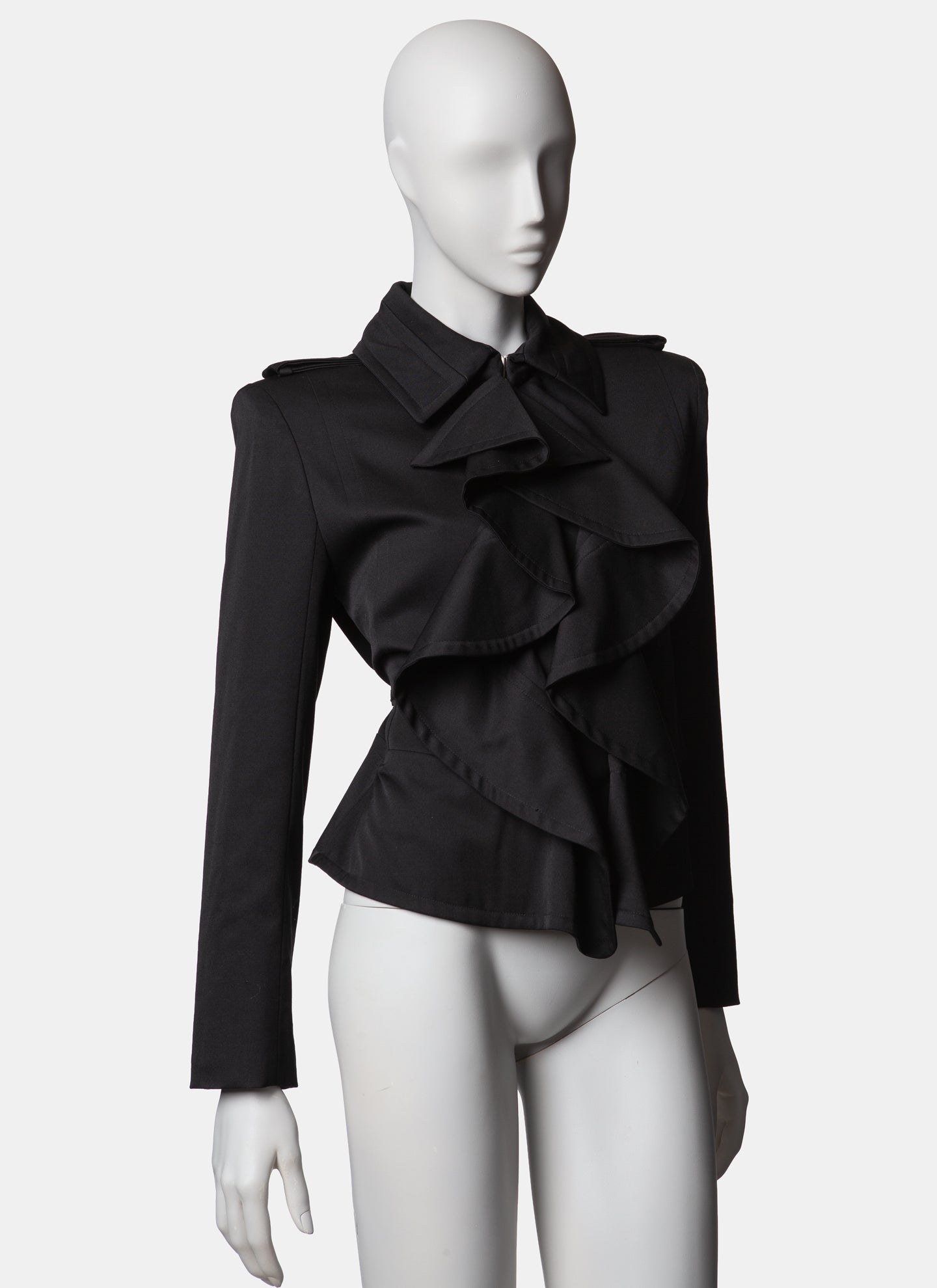 Yves Saint Laurent Rive Gauche Wool Officers Jacket  - A/W 2003 - FR 40