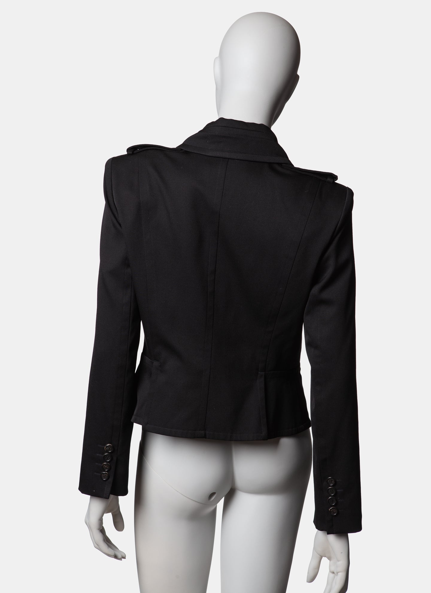 Yves Saint Laurent Rive Gauche Wool Officers Jacket  - A/W 2003 - FR 40