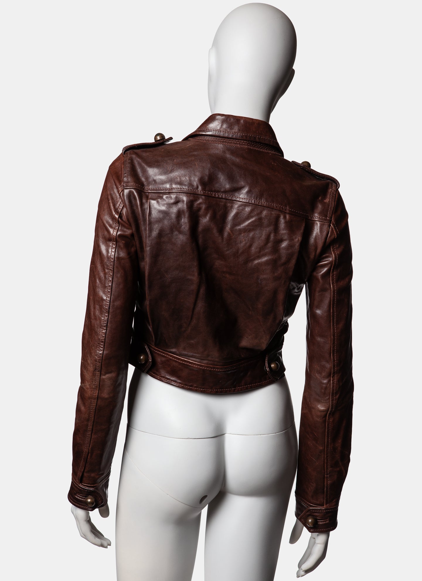 Dsquared2 Leather Officer Jacket - C. 2000s