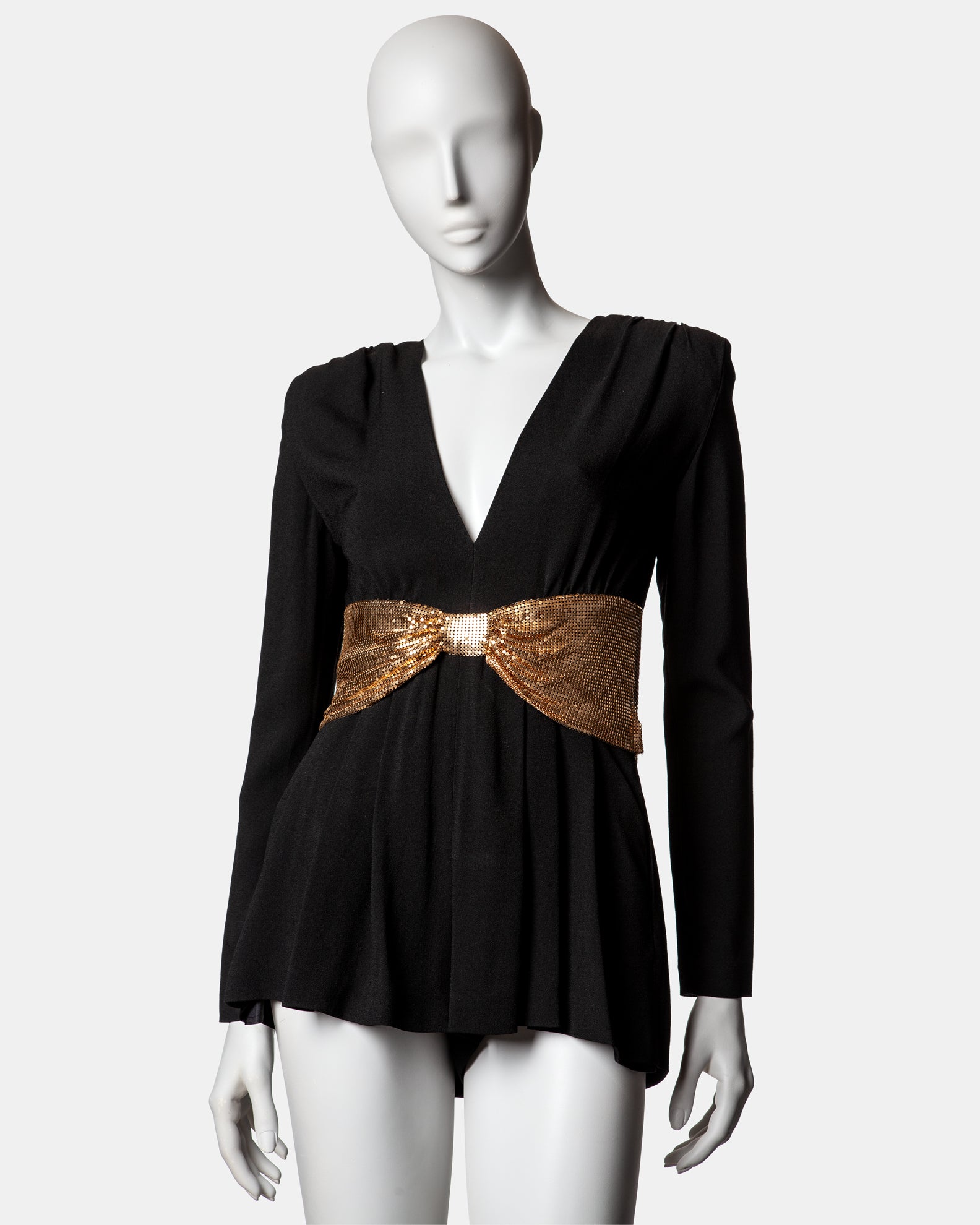 Saint Laurent Vaccarello Crepe Playsuit - S/S 2018 - FR 34