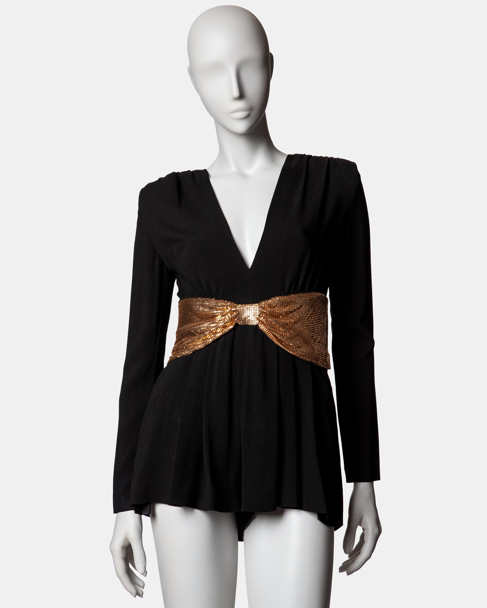Saint Laurent Vaccarello Crepe Playsuit - S/S 2018 - FR 34