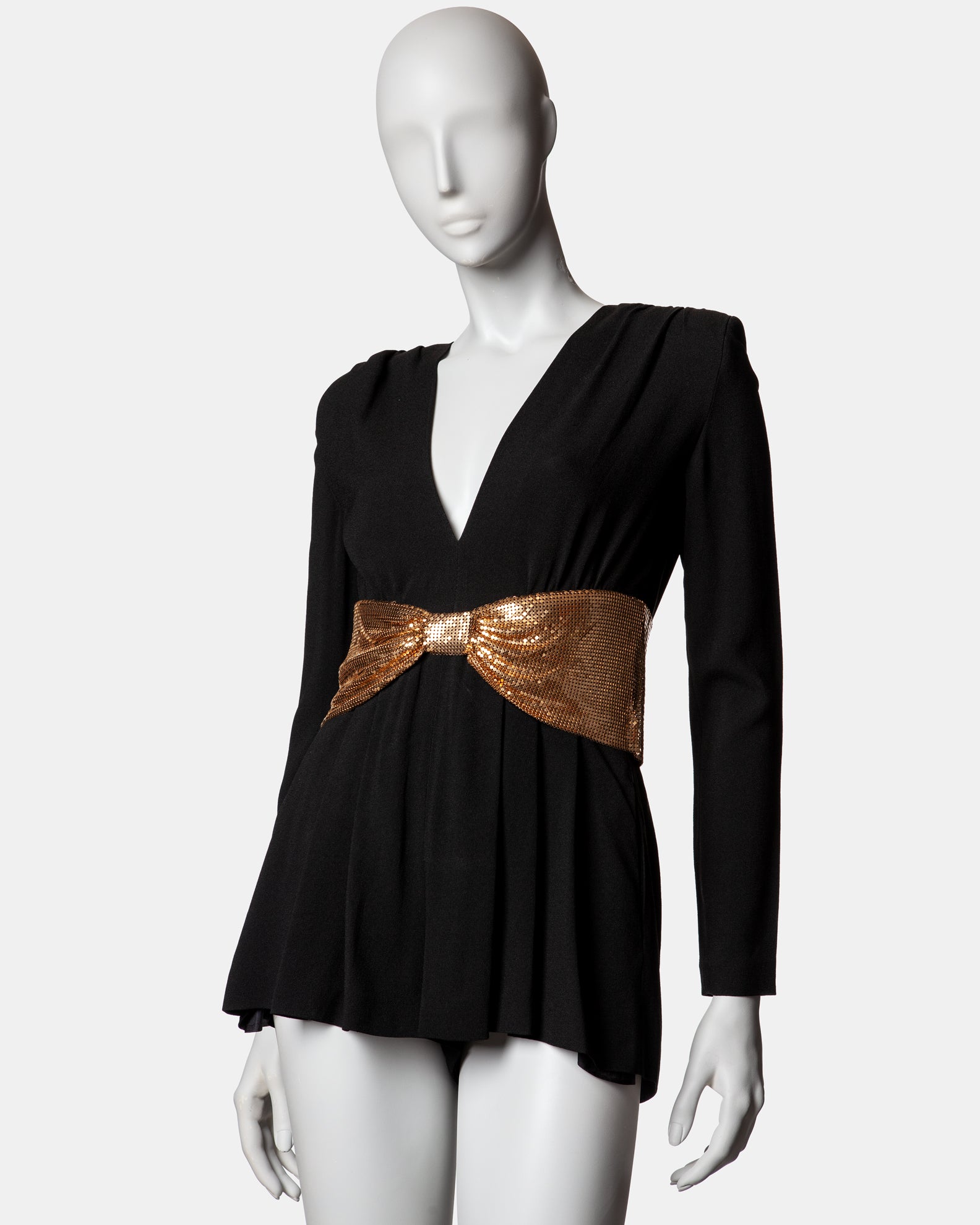 Saint Laurent Vaccarello Crepe Playsuit - S/S 2018 - FR 34