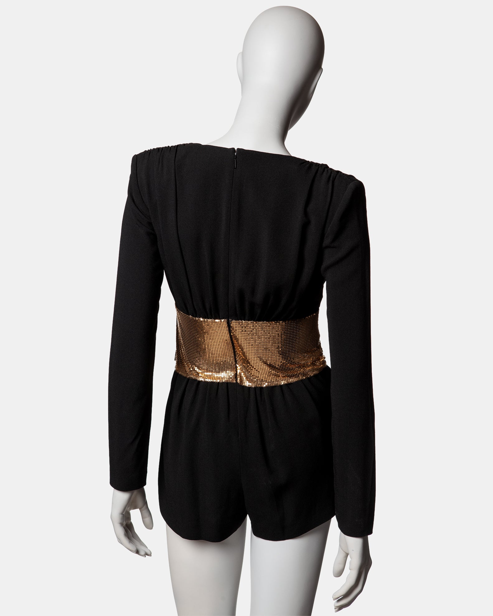 Saint Laurent Vaccarello Crepe Playsuit - S/S 2018 - FR 34
