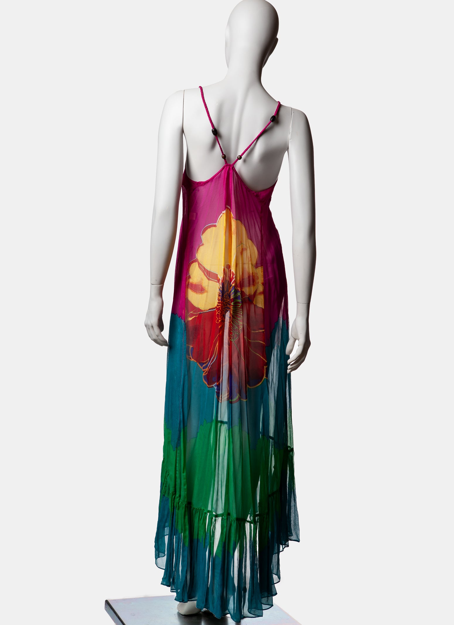 Diane von Furstenberg Warhol Silk Maxi Dress - C. 2000s