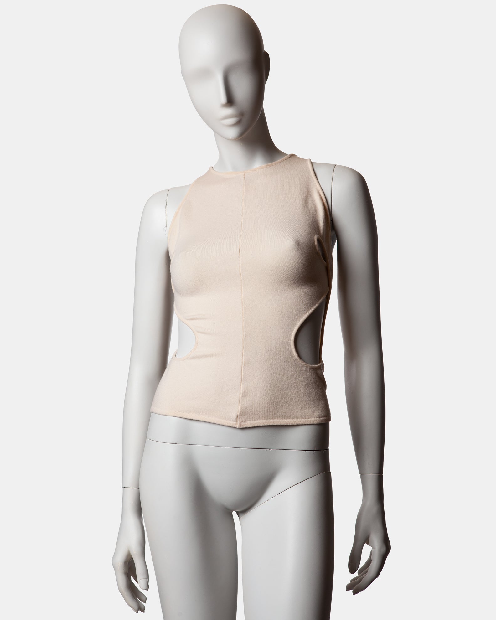 Alexander McQueen Wool Knit Tank Top - C.2000s - XS