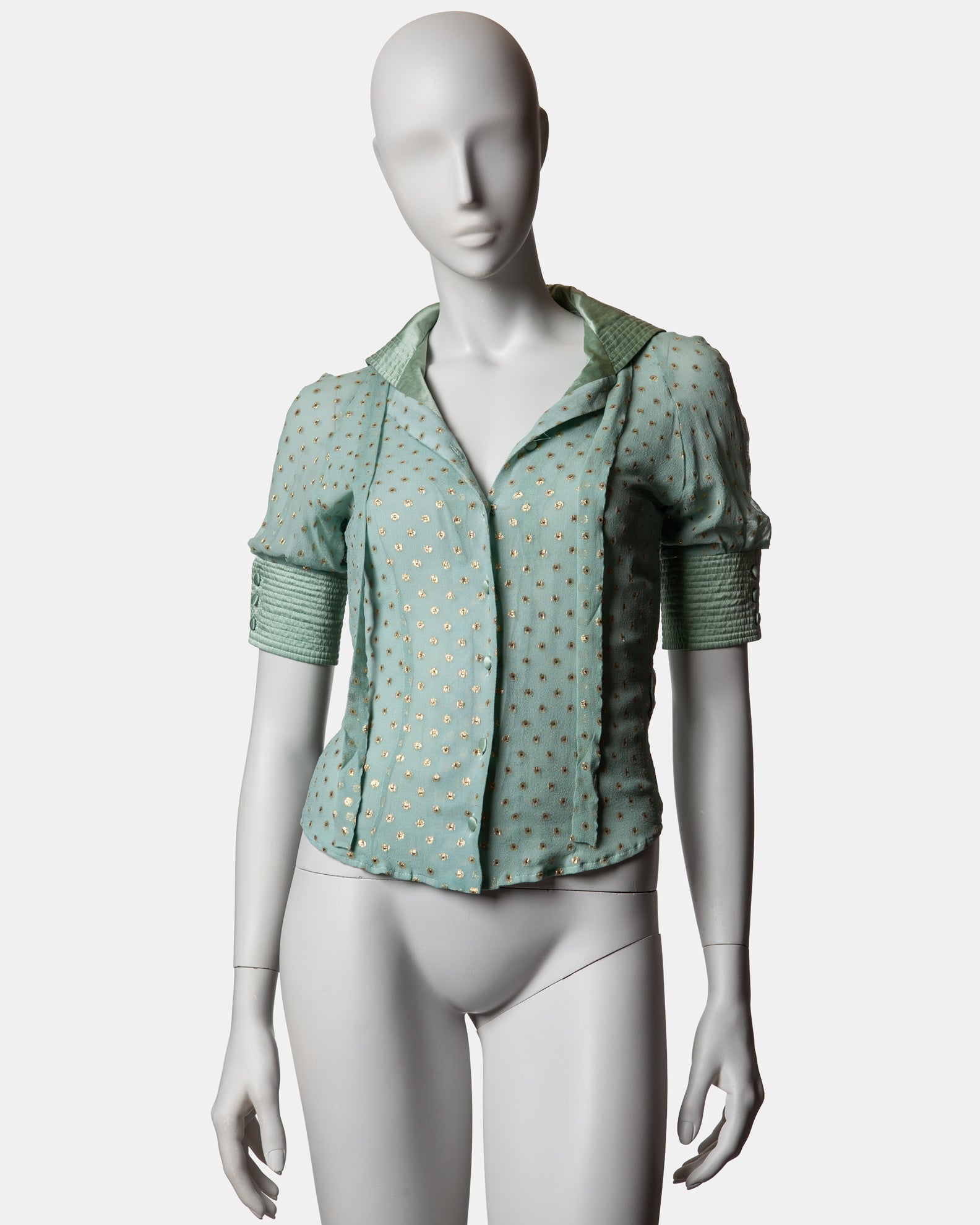 FrostFrench Silk Polka dot Blouse - S/S 2006 - UK 10