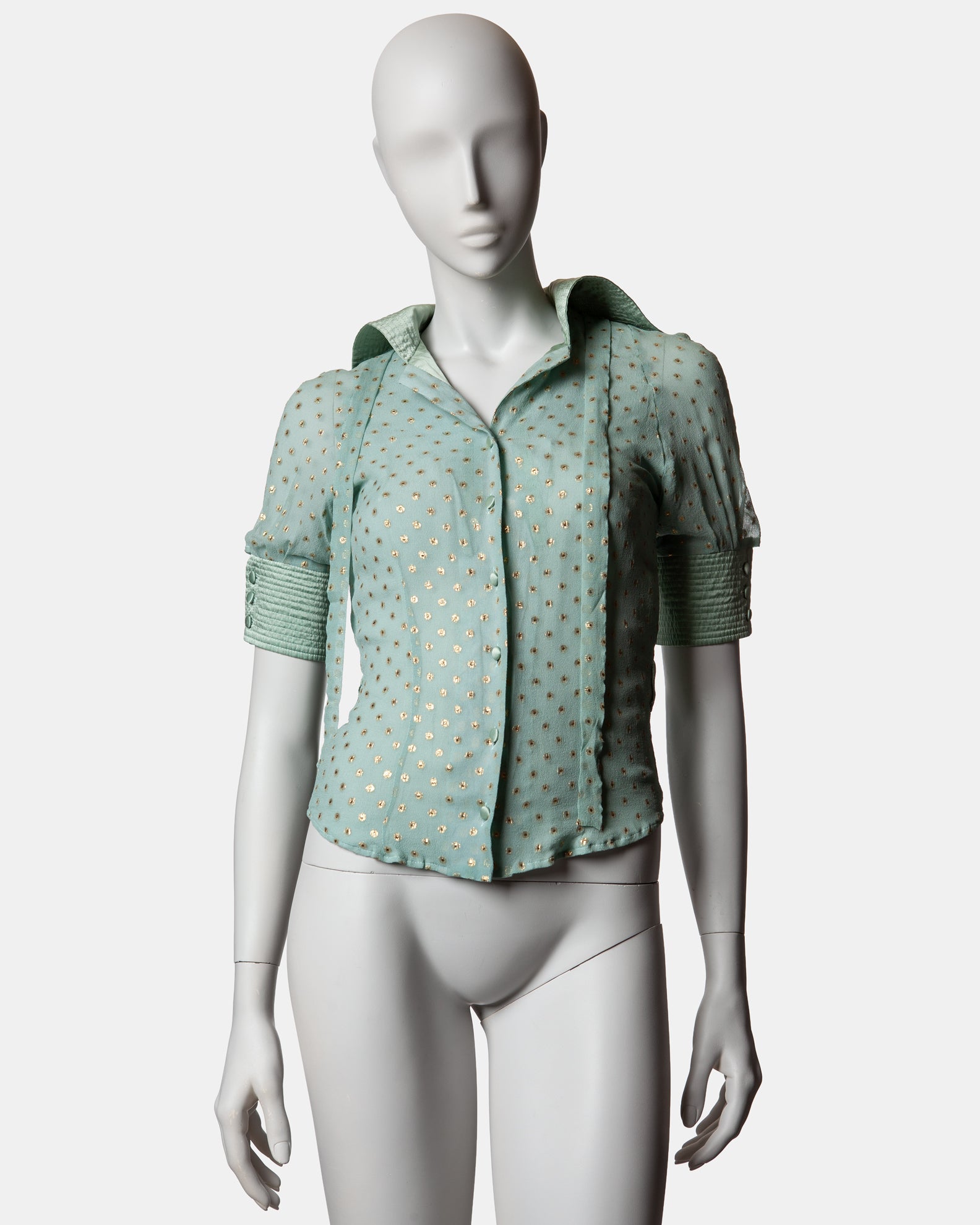 FrostFrench Silk Polka dot Blouse - S/S 2006 - UK 10
