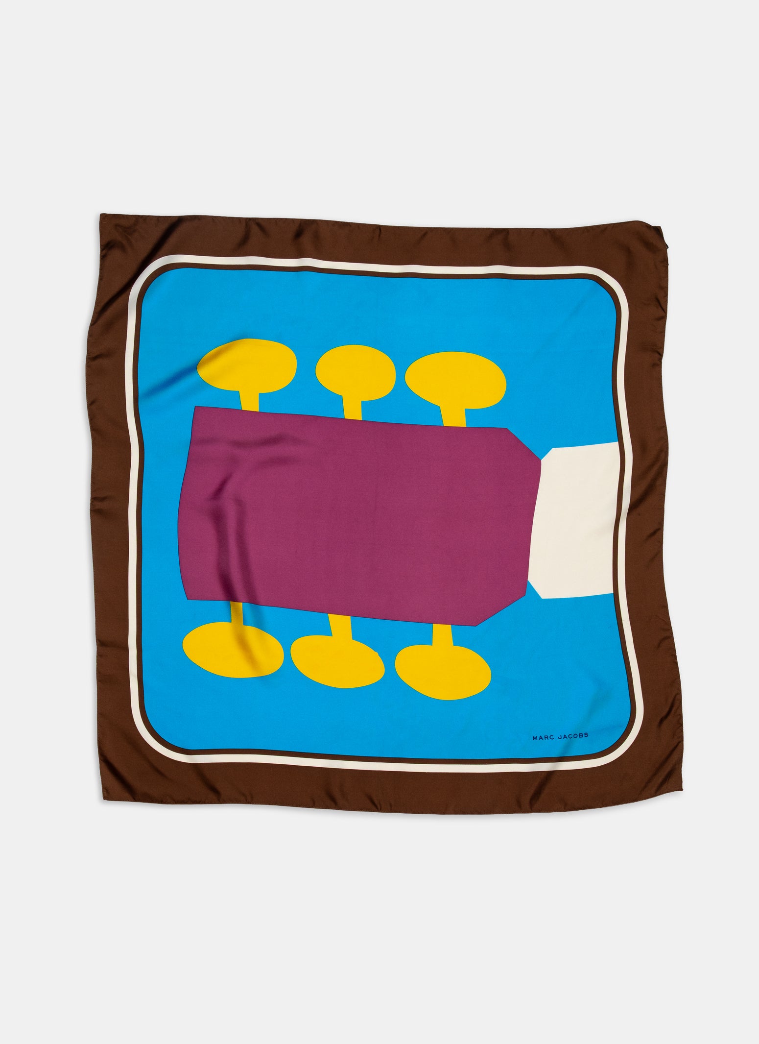 Marc Jacobs Silk Guitar Scarf - C. 2000s