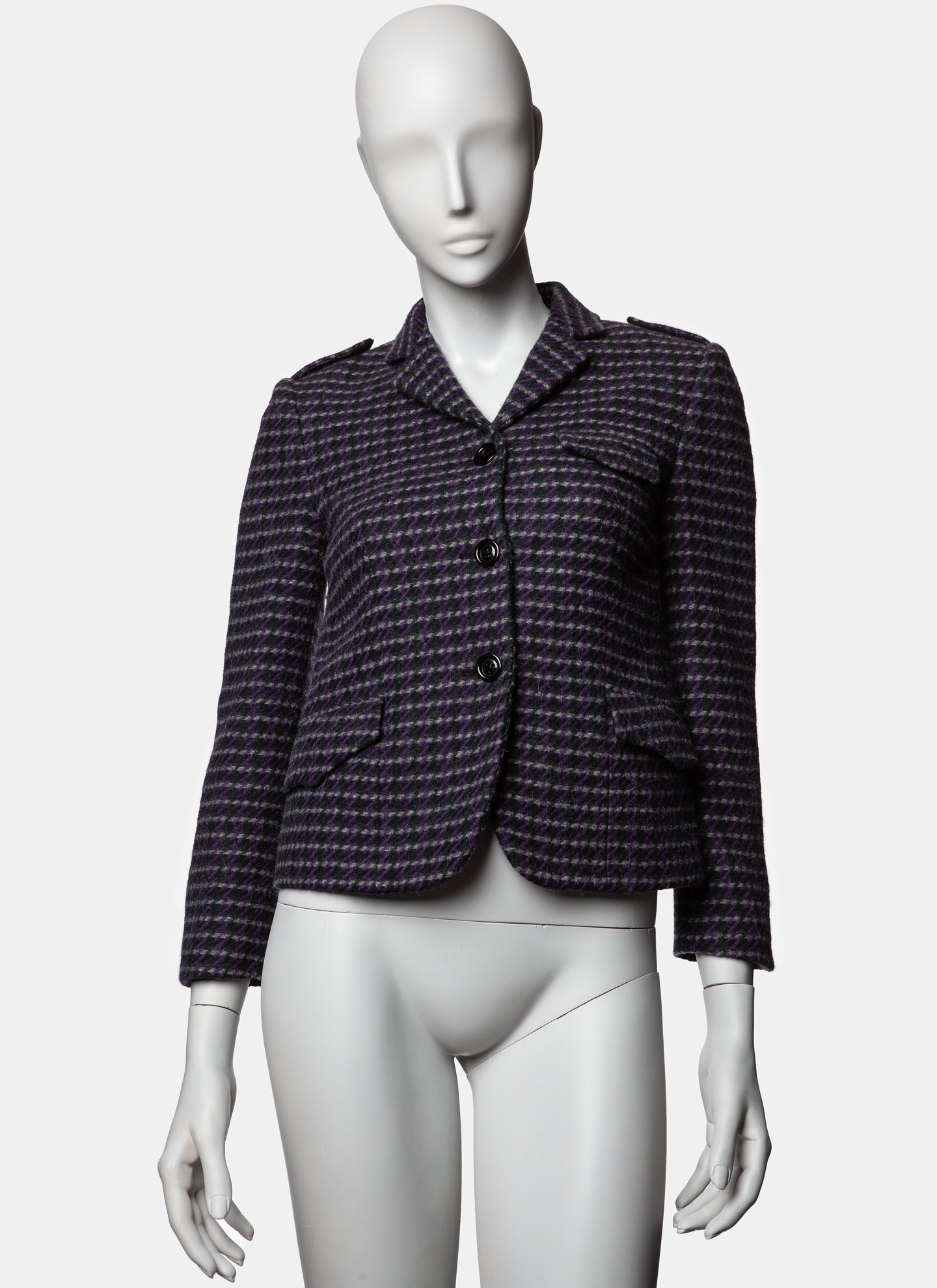 Miu Miu Alpaca Blend Officers Jacket - A/W 2003 - IT 38