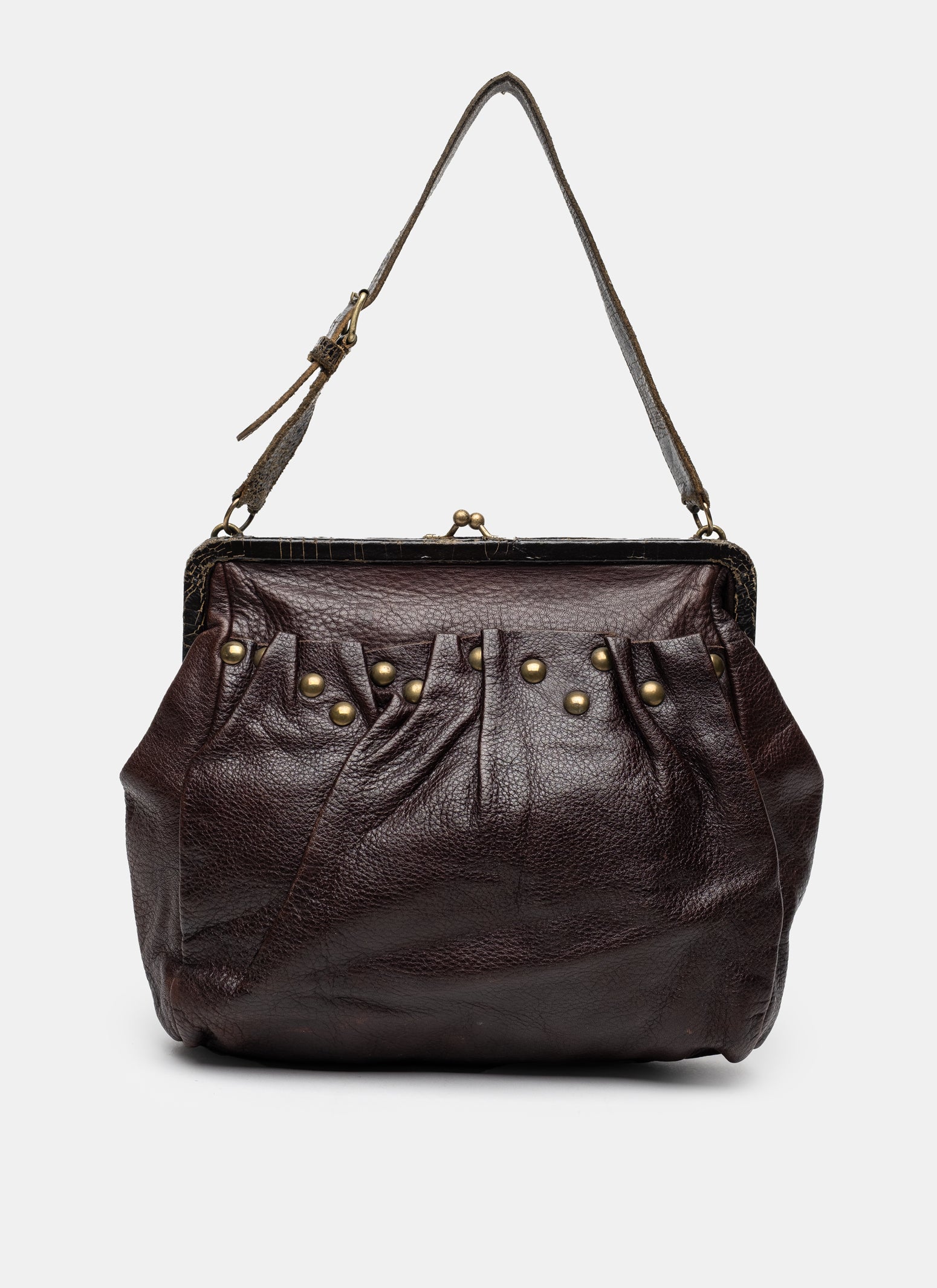 Miu Miu Leather Clasp Bag - C. 2000s