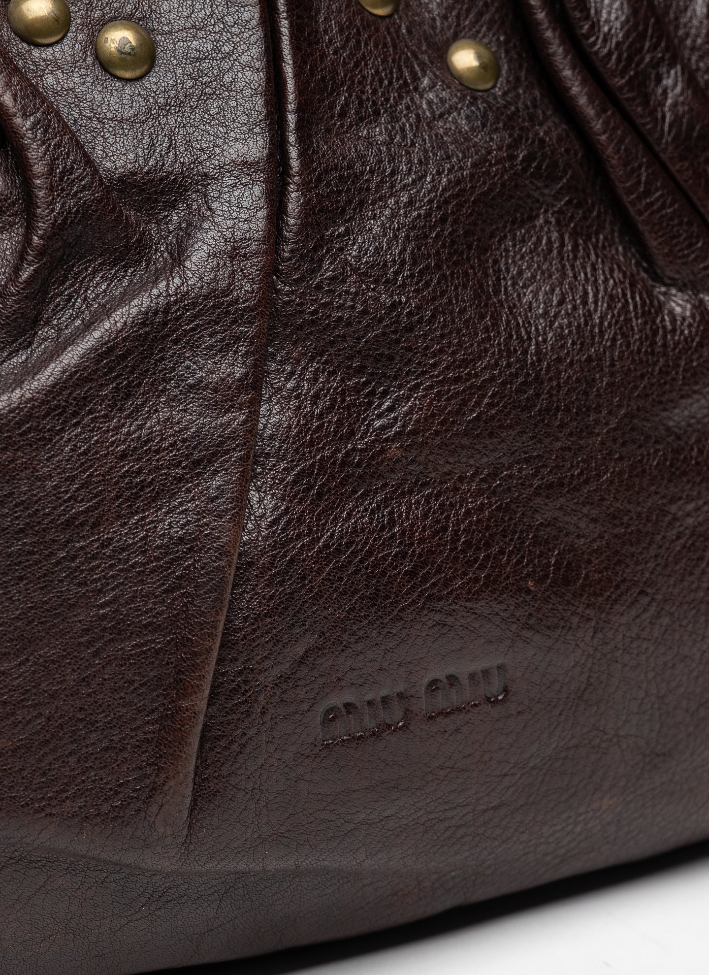 Miu Miu Leather Clasp Bag - C. 2000s