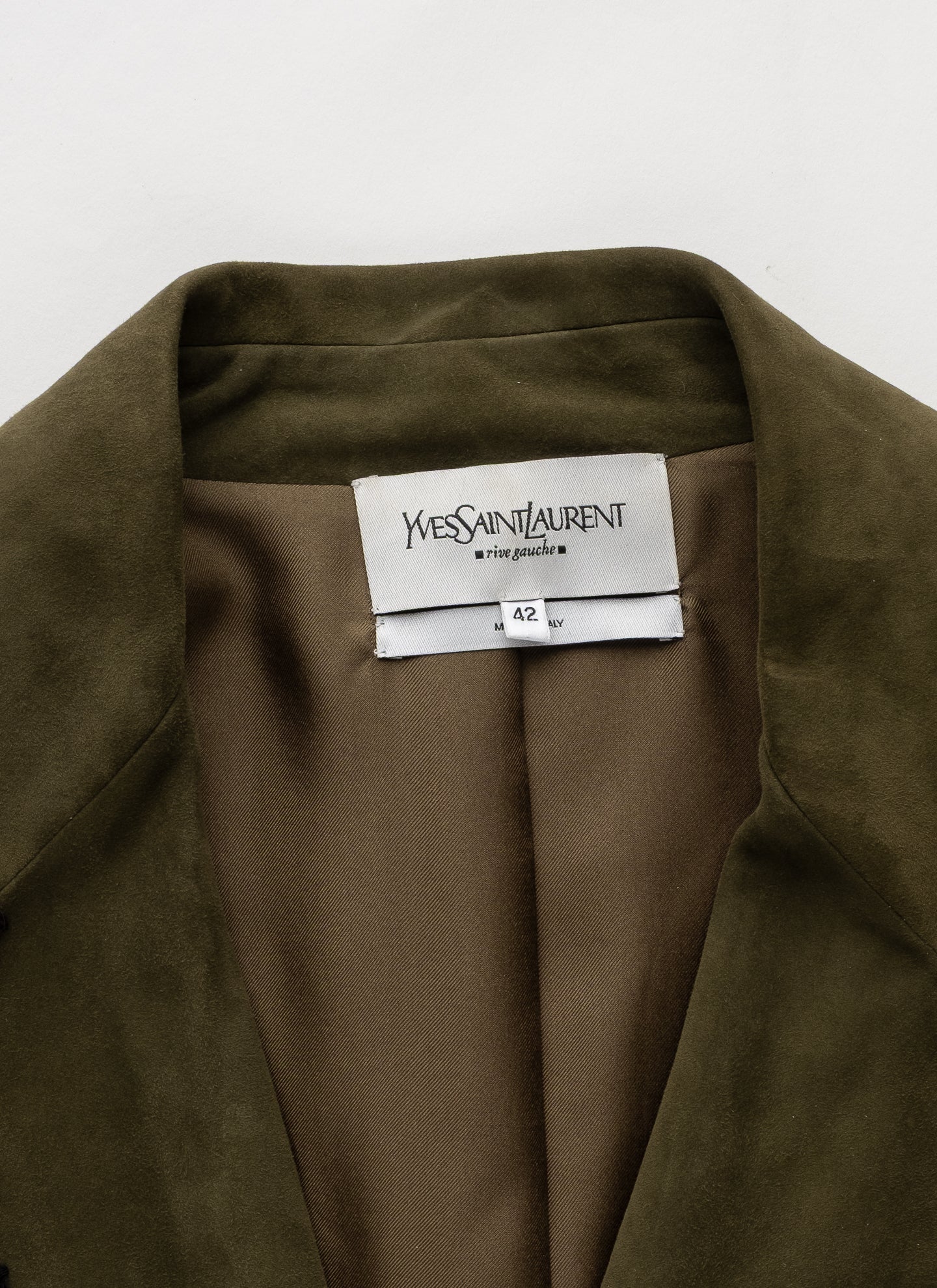 Yves Saint Laurent Rive Gauche Suede Jacket - C. 2000s - IT 42