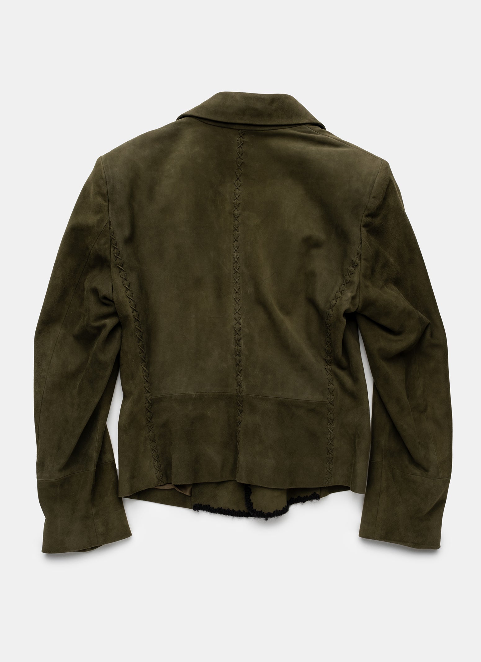 Yves Saint Laurent Rive Gauche Suede Jacket - C. 2000s - IT 42
