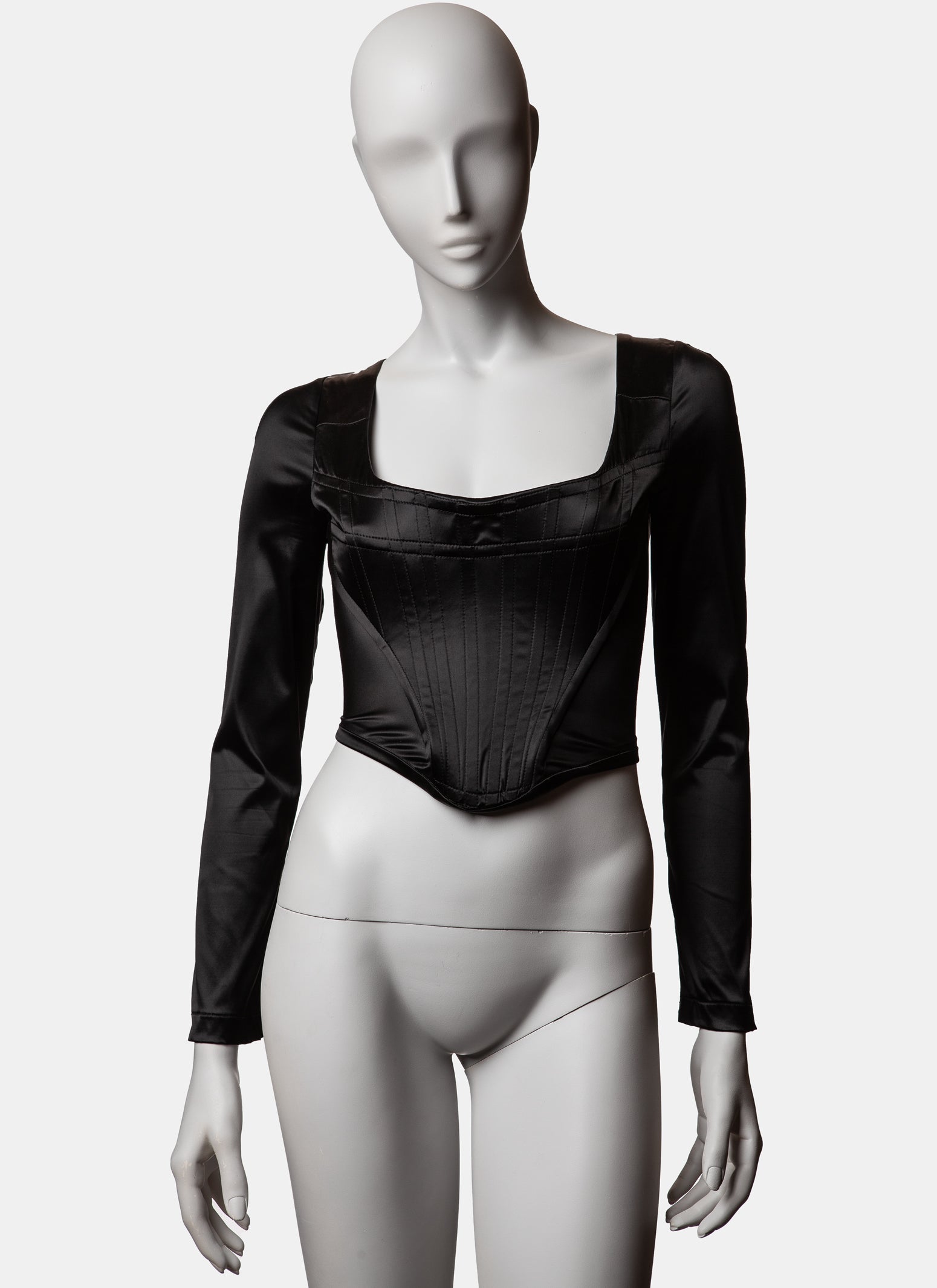 Vivienne Westwood Satin Long-Sleeve Corset - C. 1990s