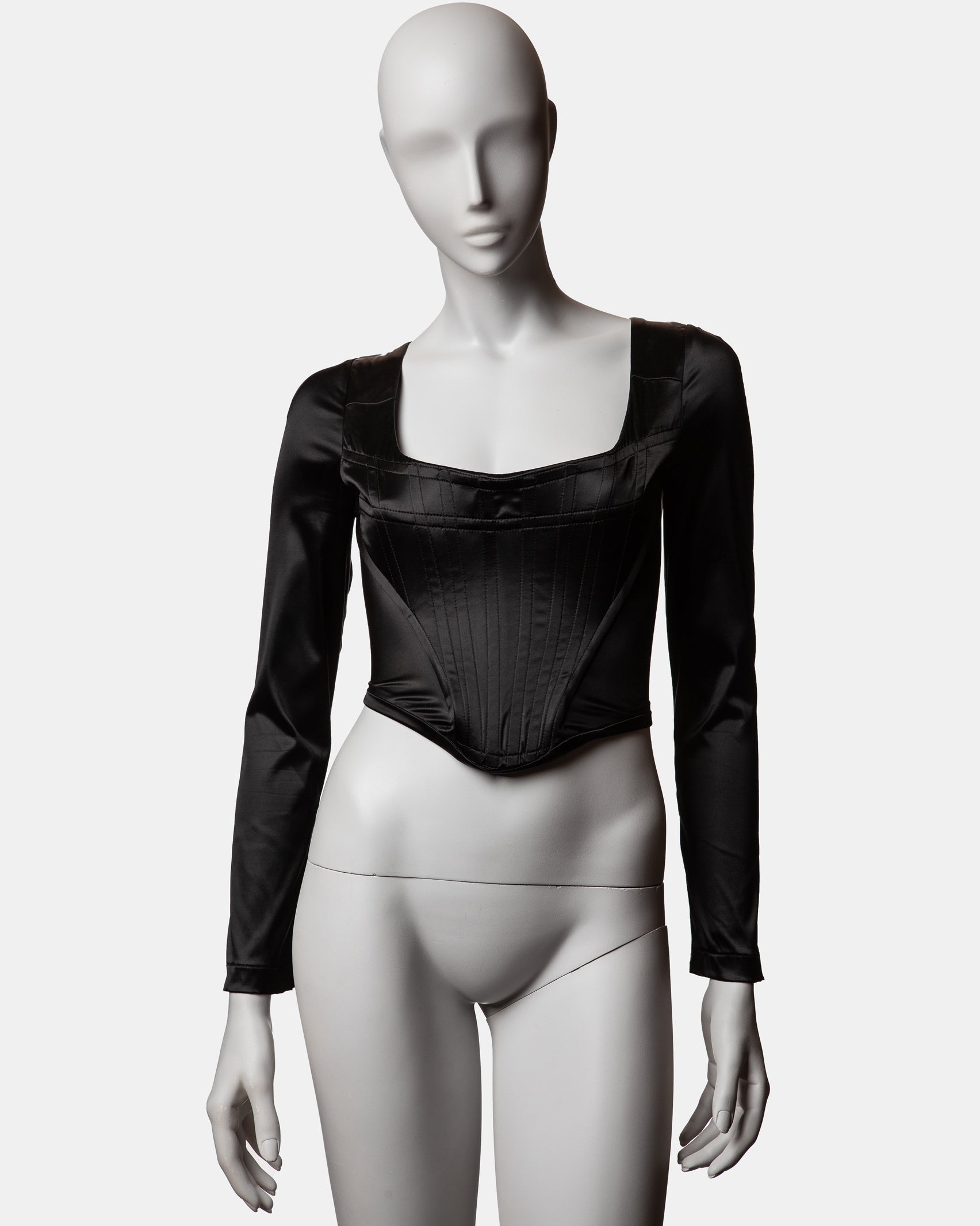 Vivienne Westwood Satin Long-Sleeve Corset - C. 1990s
