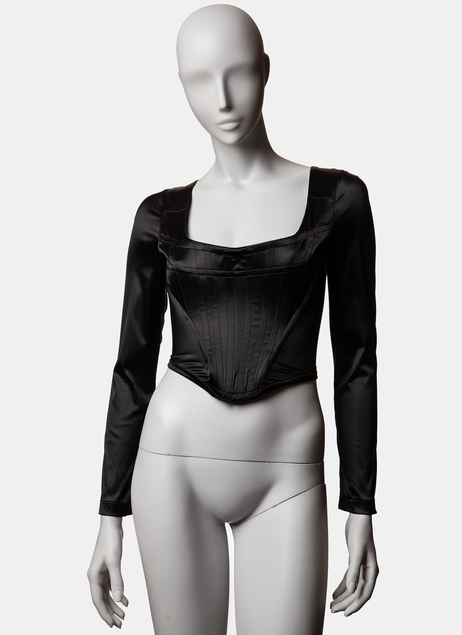 Vivienne Westwood Satin Long-Sleeve Corset - C. 1990s