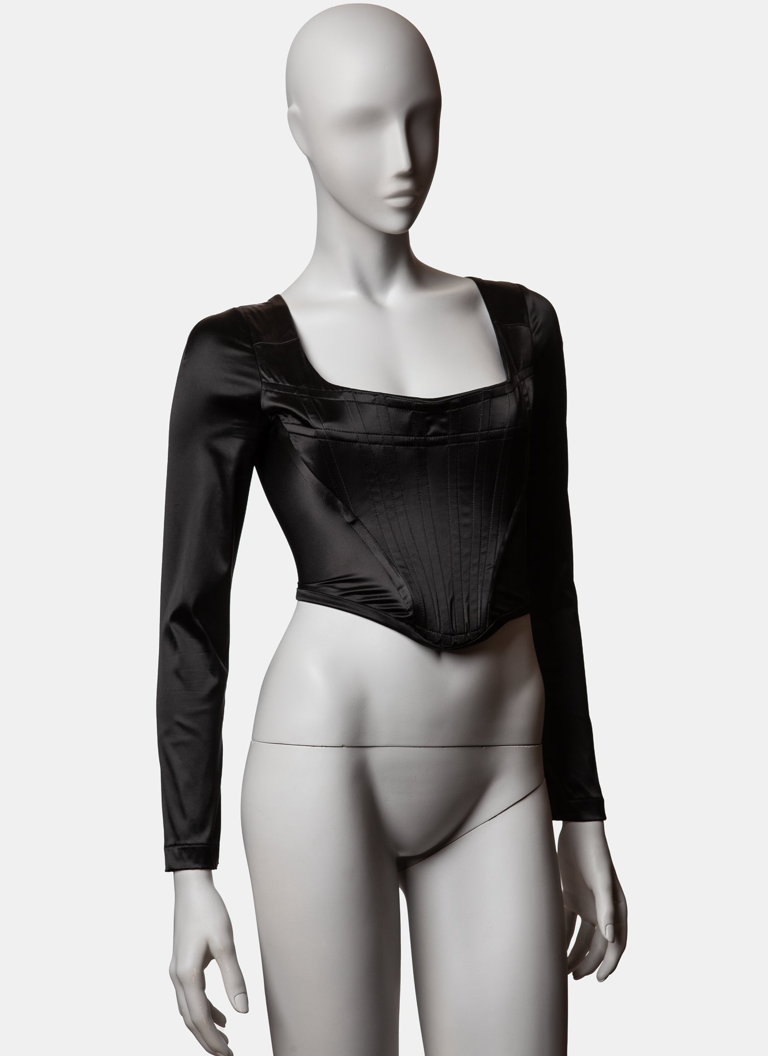 Vivienne Westwood Satin Long-Sleeve Corset - C. 1990s