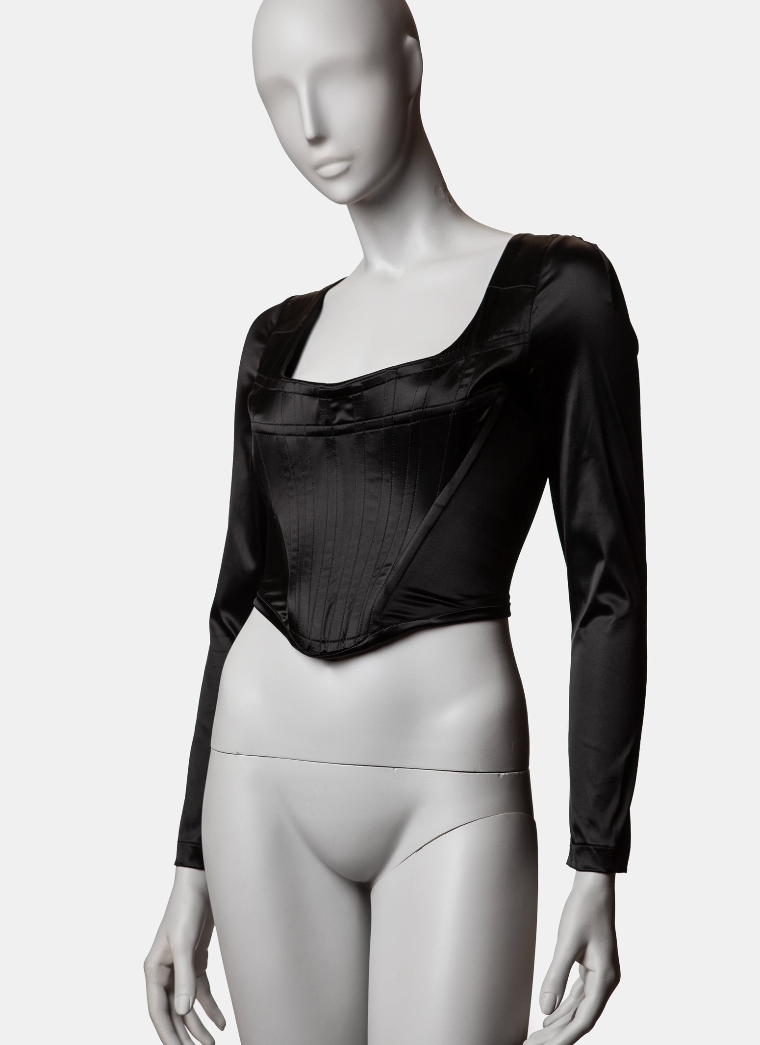 Vivienne Westwood Satin Long-Sleeve Corset - C. 1990s