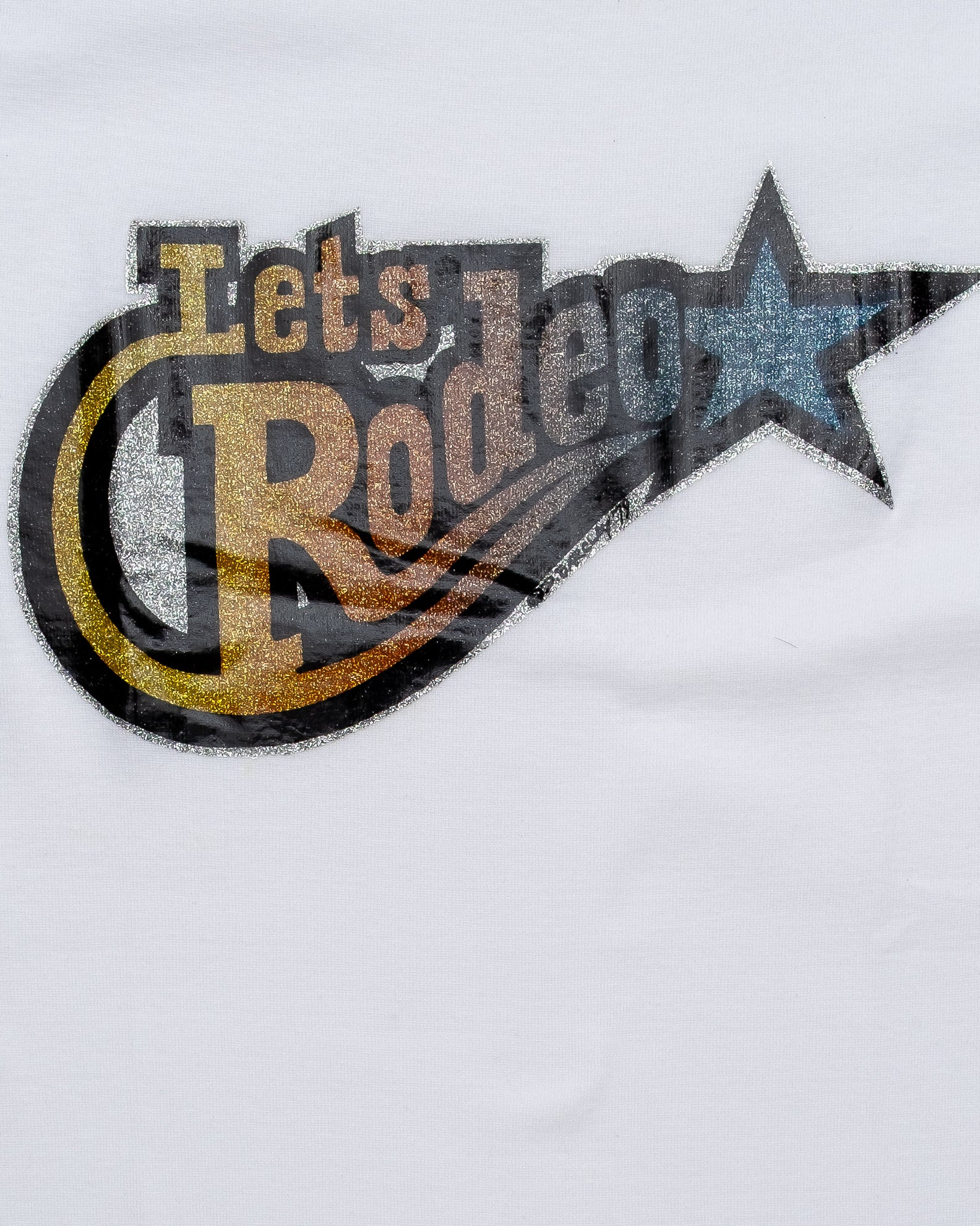 70s Roach Rodeo Glitter Transfer Tee