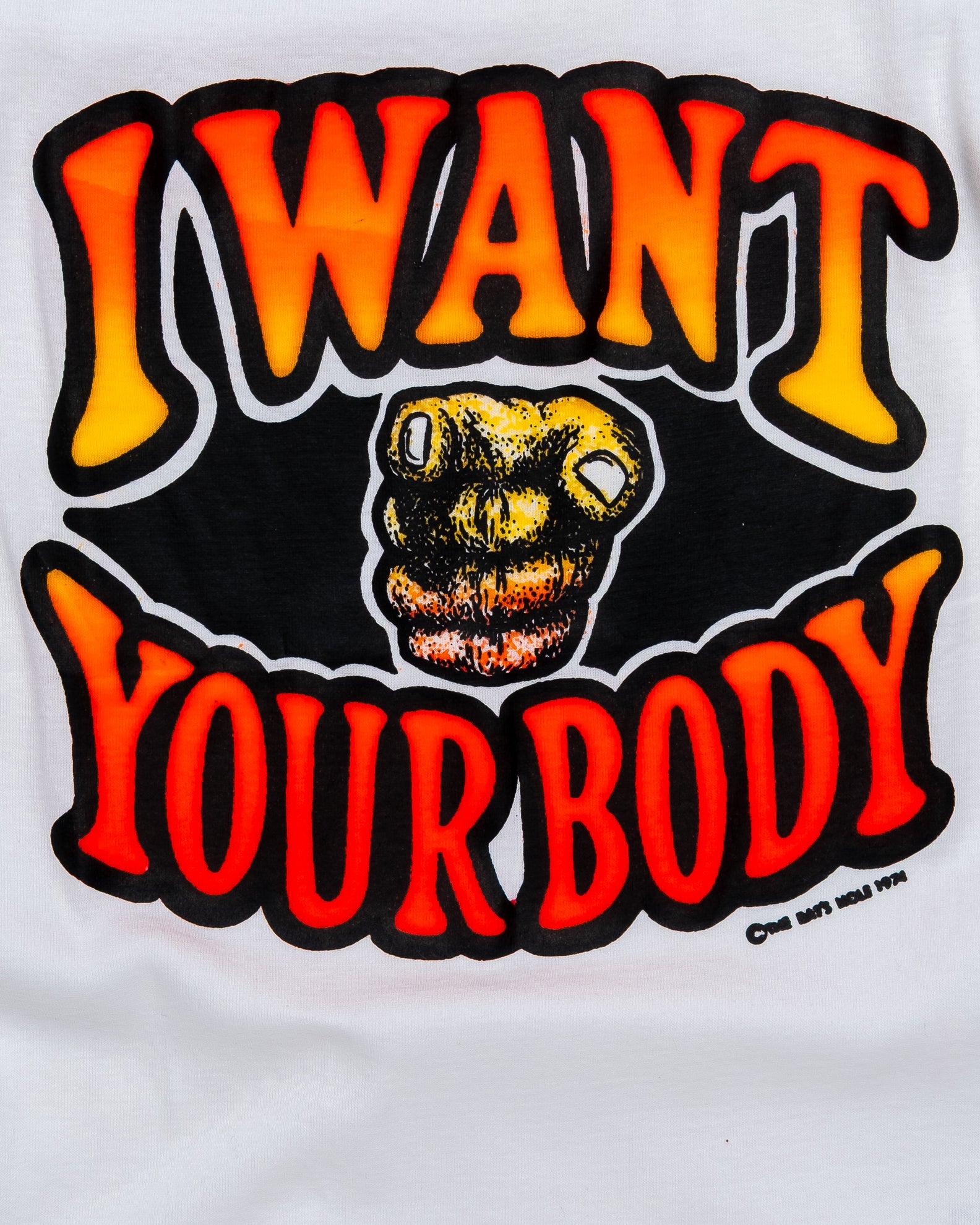 70s I Want Your Body - Roach Day-Glo Transfer Tee