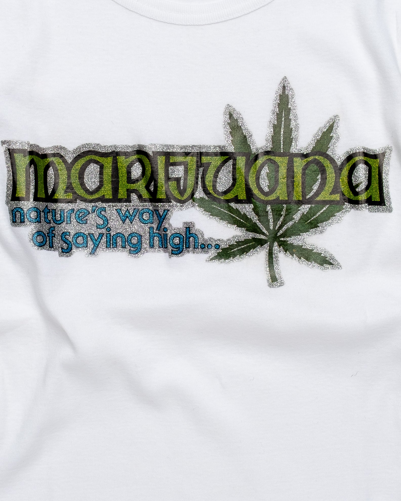 70s Nature’s High Glitter Transfer Tee