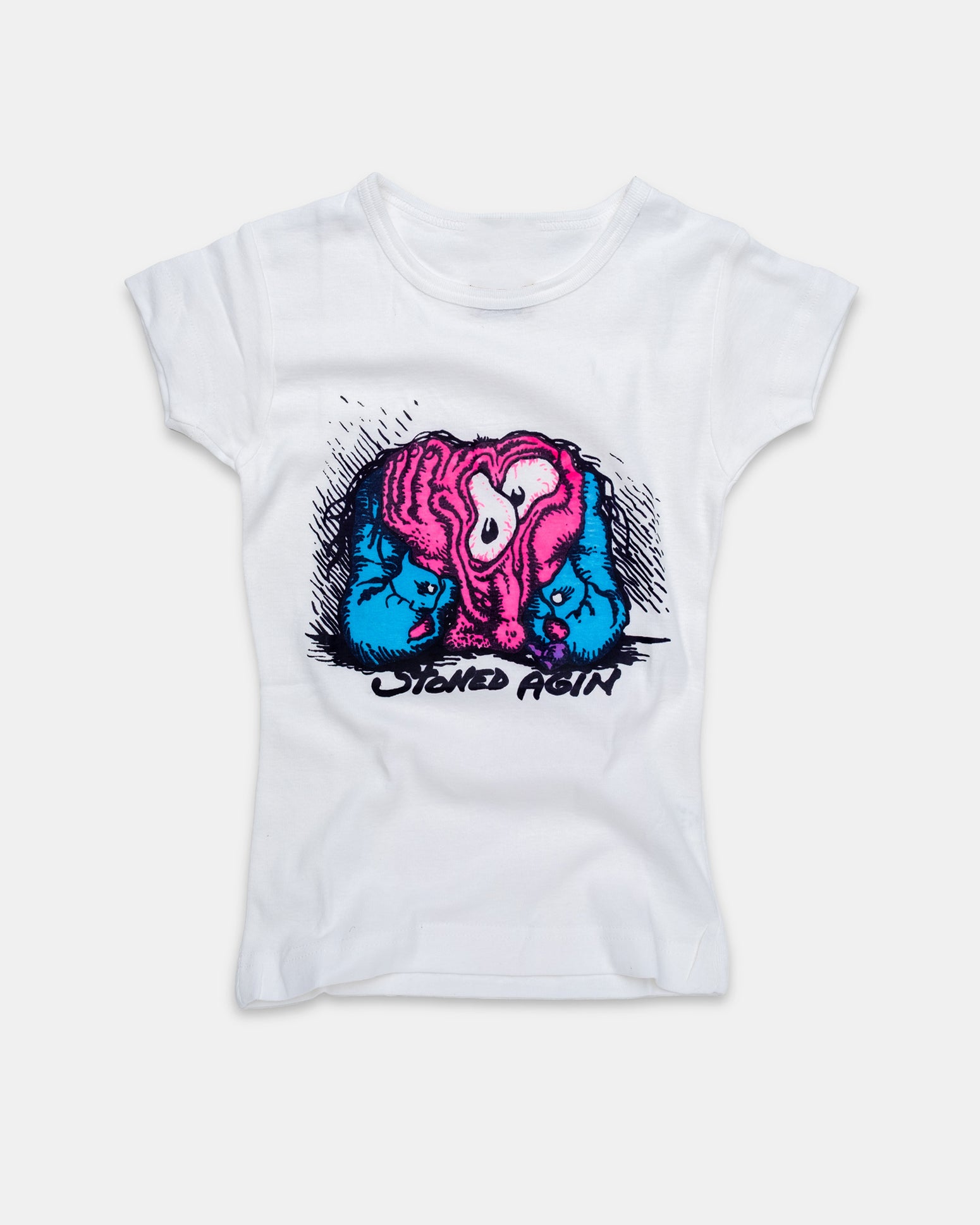 70s R. Crumb, Stoned Agin Day-Glo Tee Transfer Tee