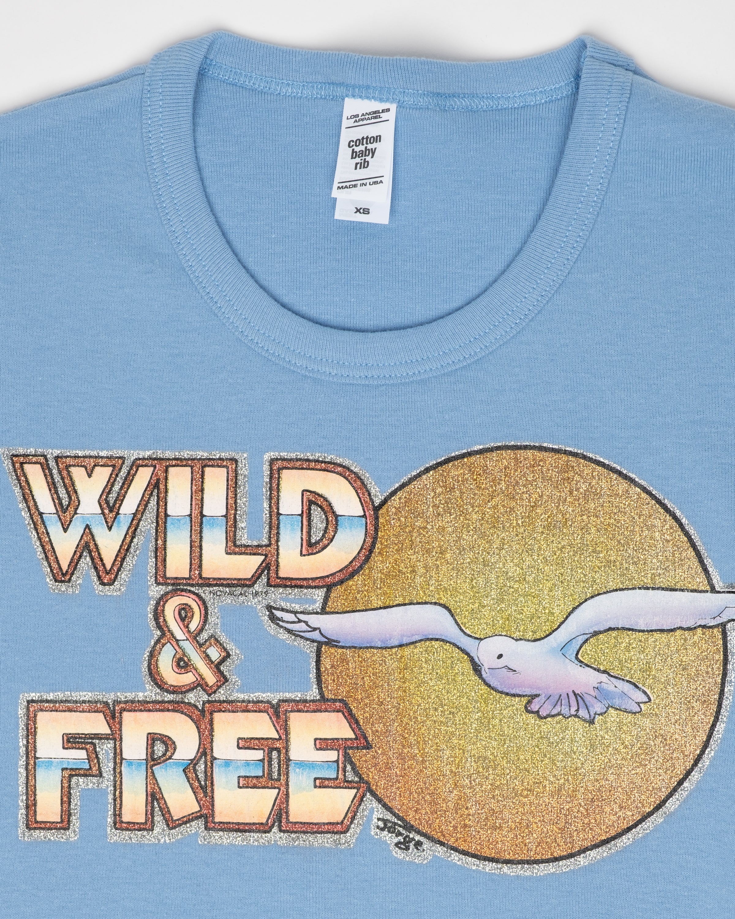 Vintage - Wild & Free Baby Rib Tee - XS